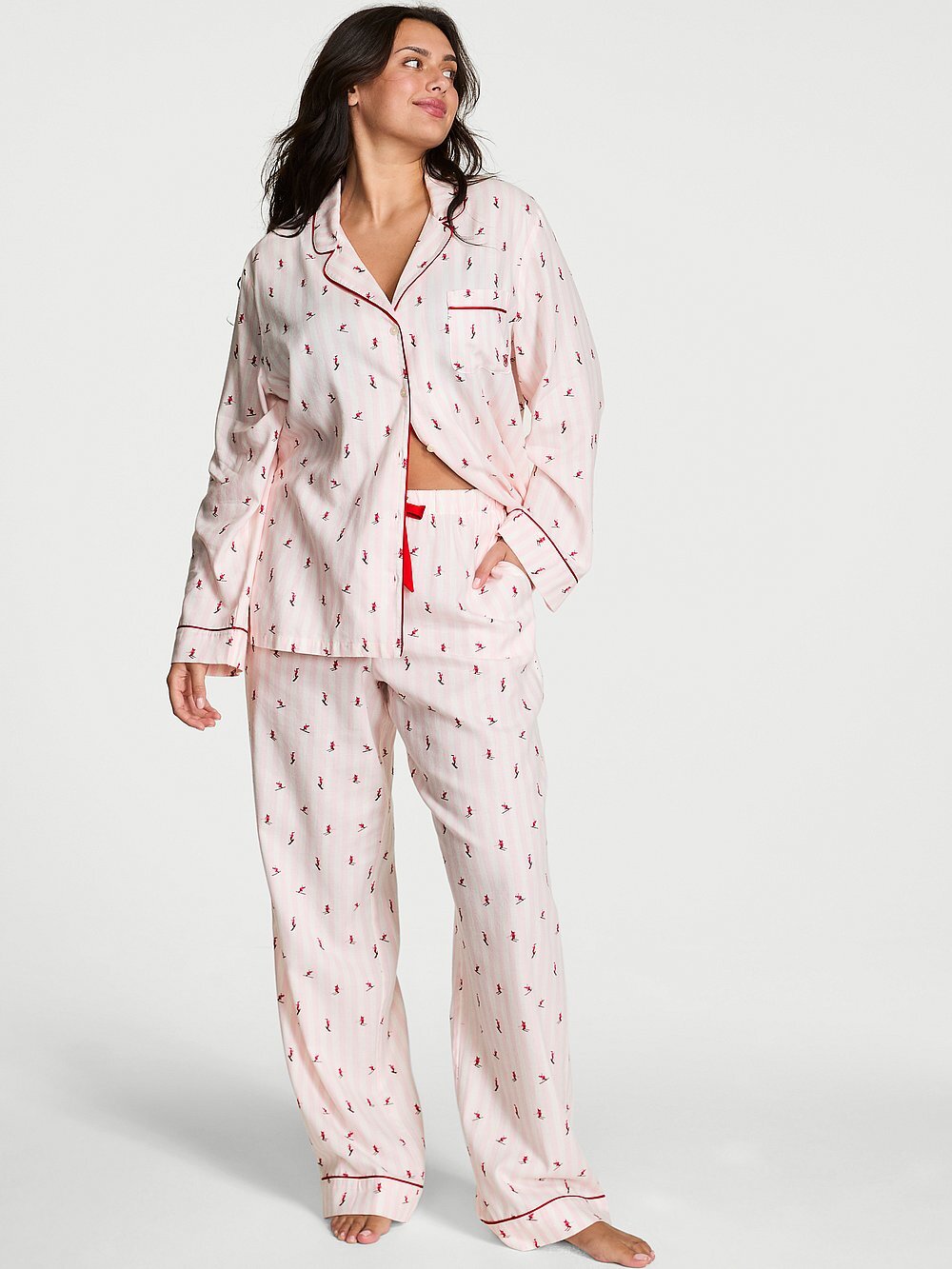 Flannel Long Pajama Set
