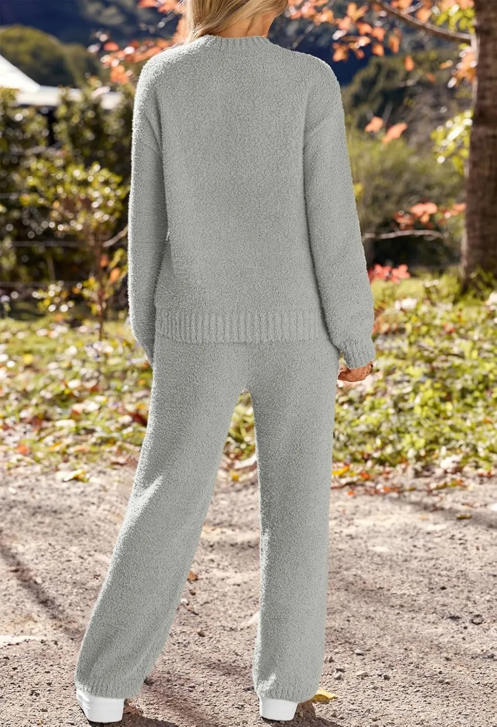 Womens Pajama Sets 2025 Fall Lounge Sweater Set