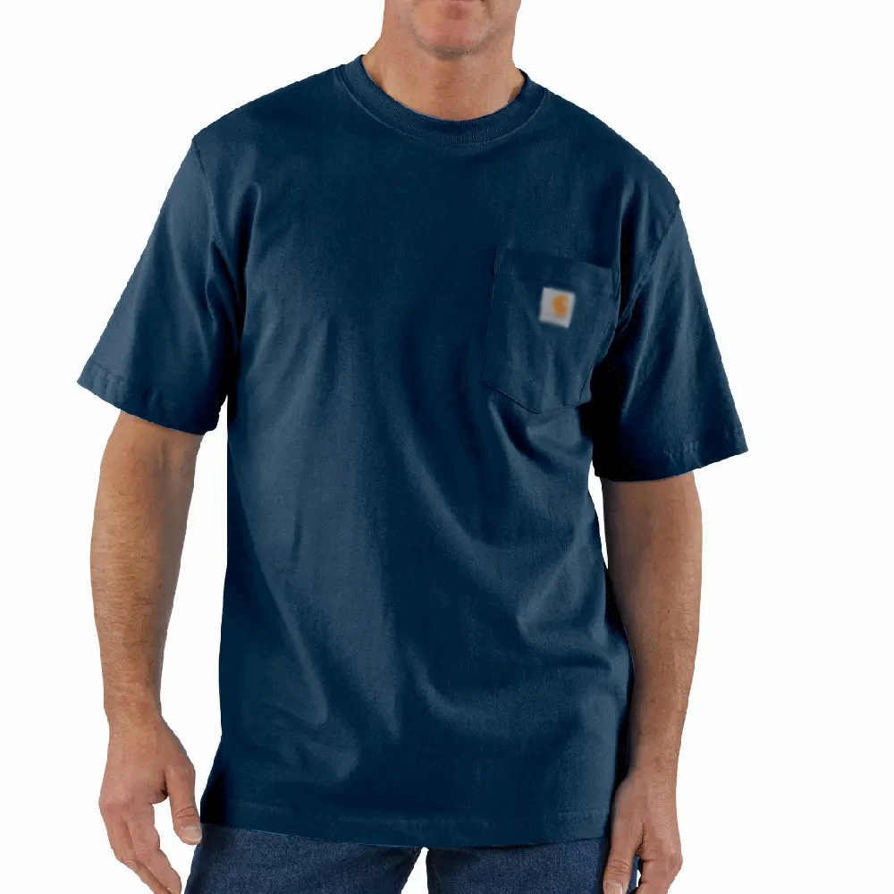 🔥Last Day Promotion! Men's Workwear Loose Fit Heavyweight Short-Sleeve Pocket T-Shirt