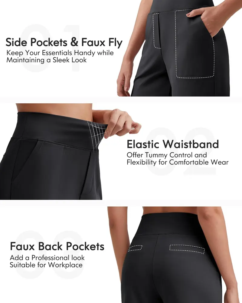 Women's athletic shorts - high-waisted running and yoga shorts (with pockets)
