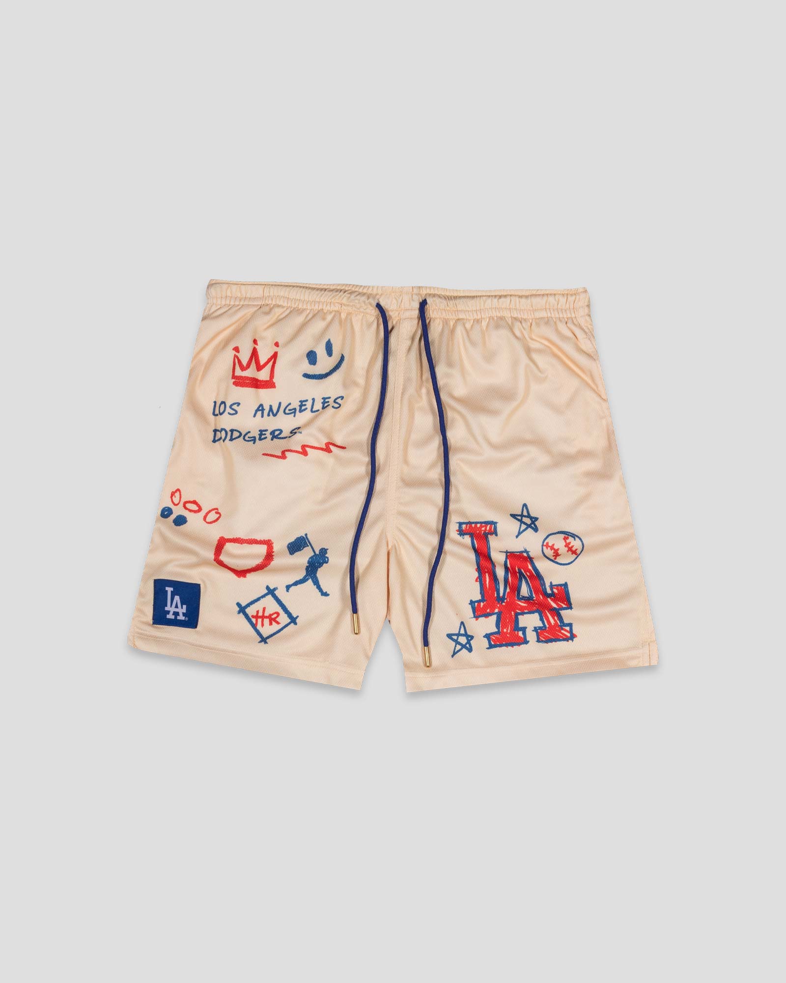 Crayon Series Diamond Air Youth Mesh Shorts - Los Angeles Dodgers