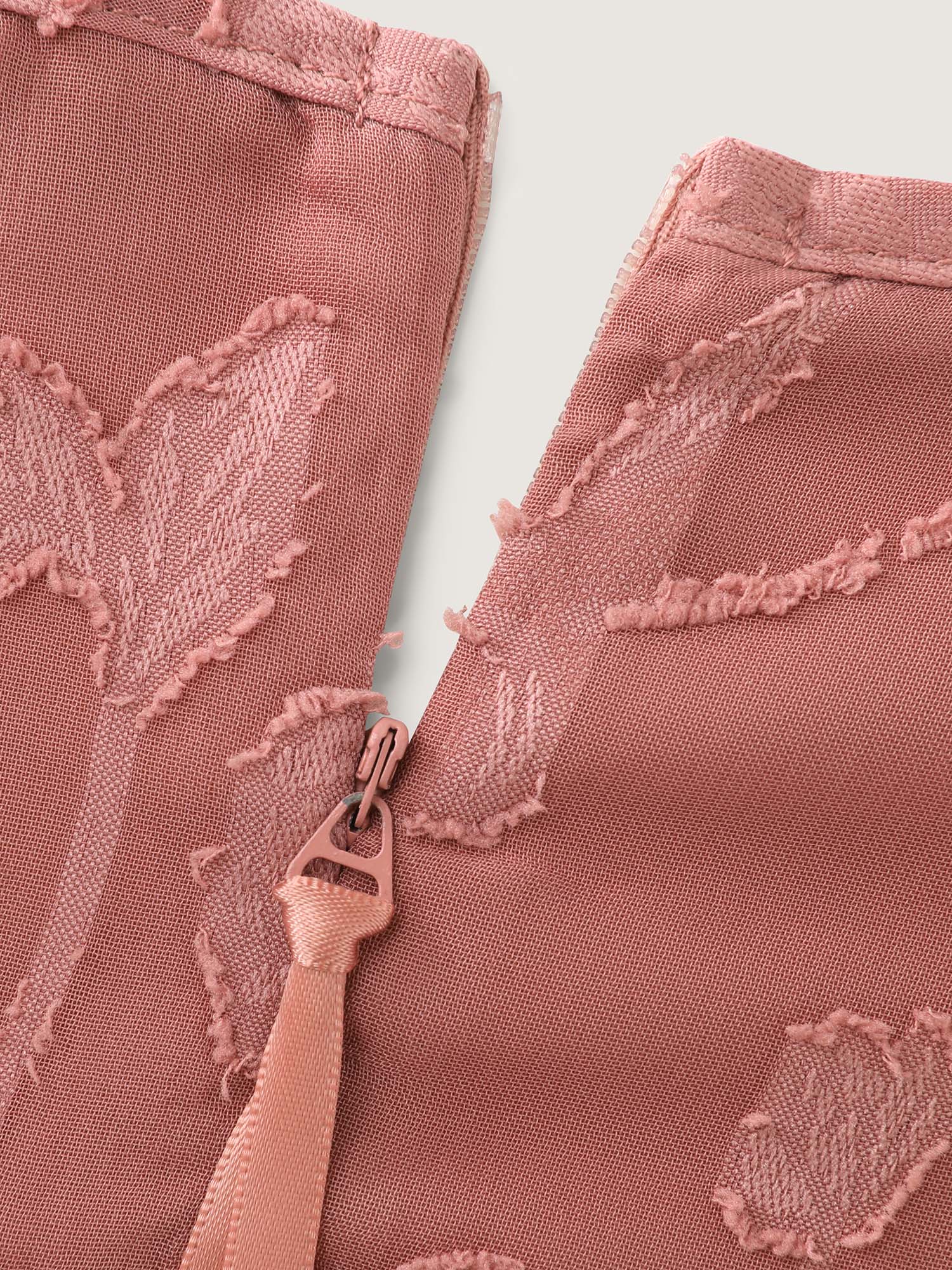 Floral Charm Twist-Front Jacquard Maxi Dress