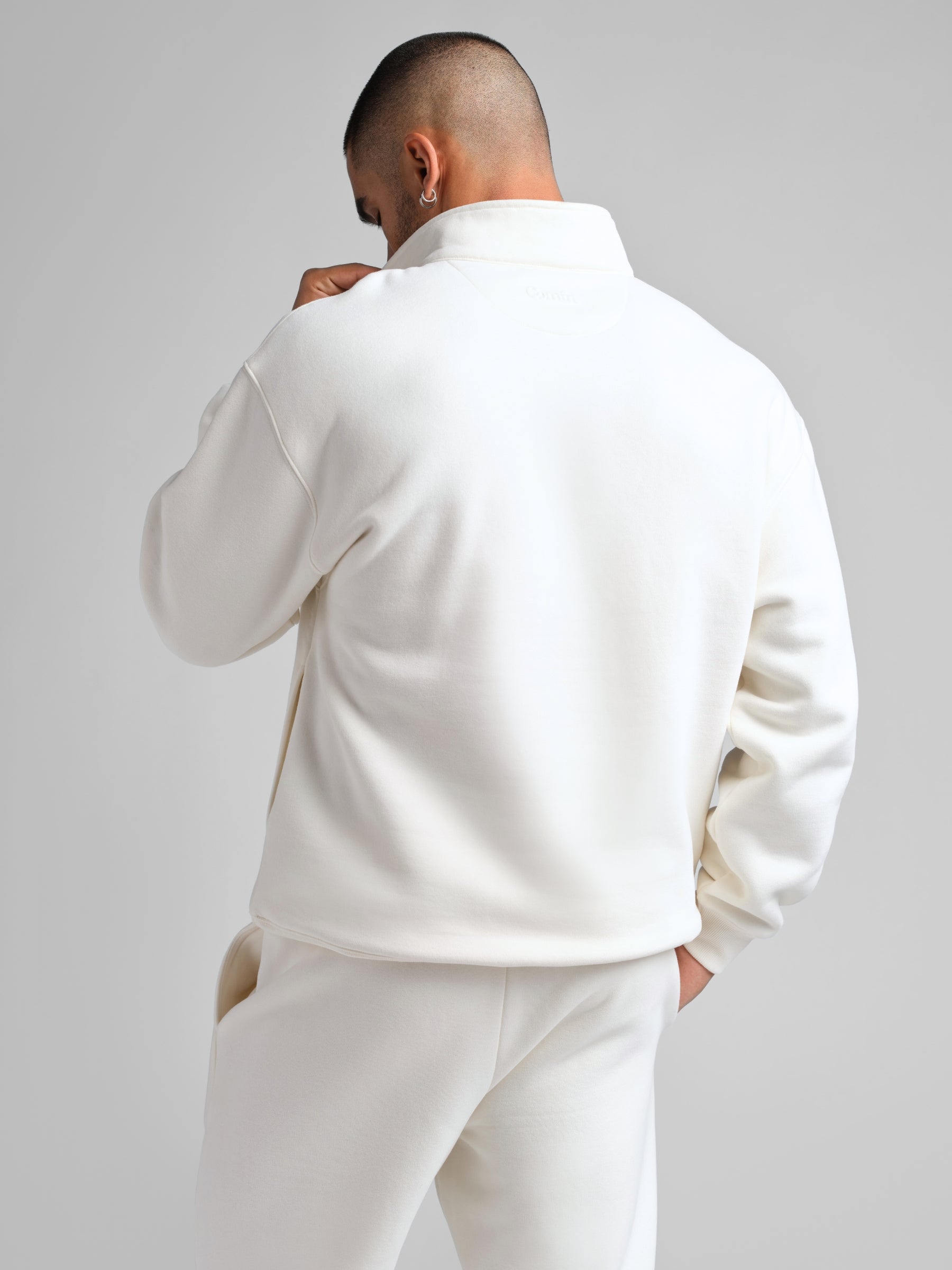 Basic Quarter Zip Mock Neck