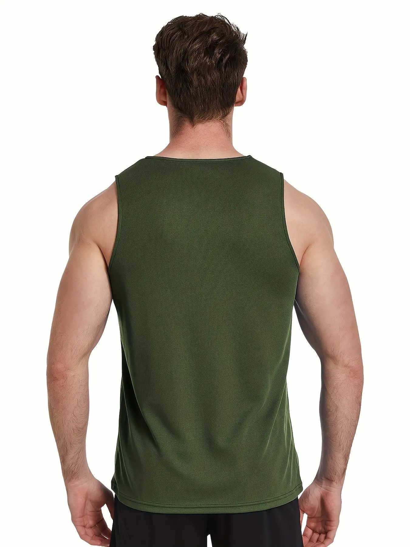 Men's Quick Dry Workout Tank Tops Breathable Gym Sleeveless Muscle Shirts dealsforyoudays