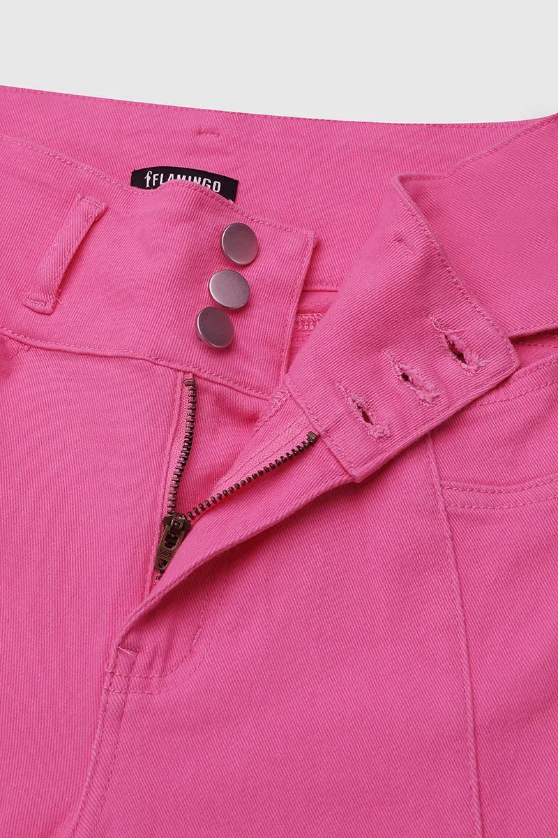 Solid Cut Out Waist Skinny High Waist Capri Jeans-($15 cash back for the first 50 people)