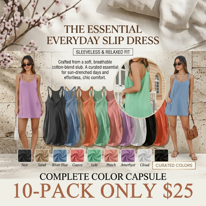 ✨Everyday Active Mini Tennis Dress with Built-In Shorts