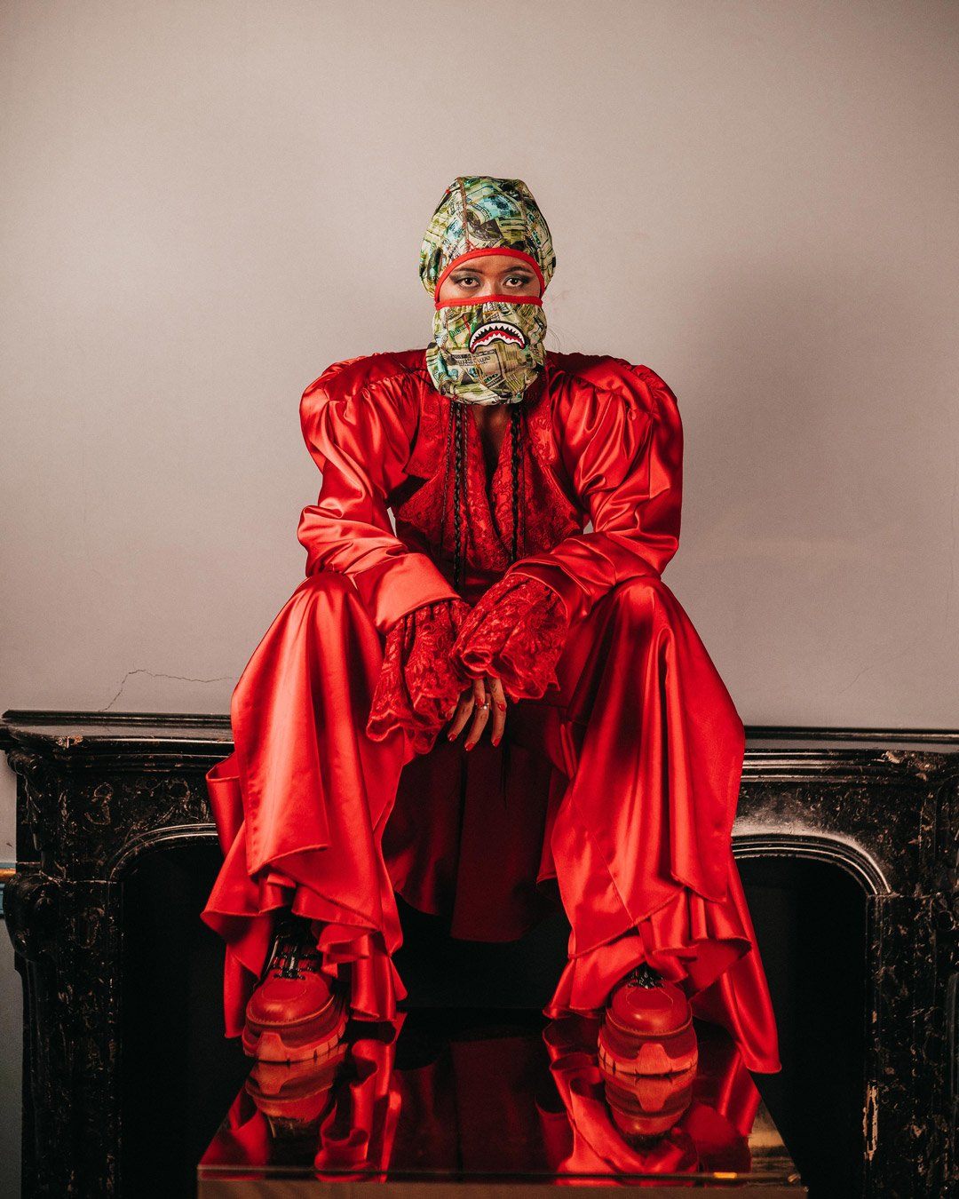 MAMA I MADE IT PULL DOWN SKI MASK