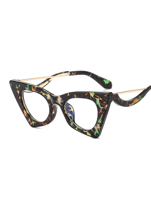 Geometric Hollow Sun-Protection Sunglasses Accessories