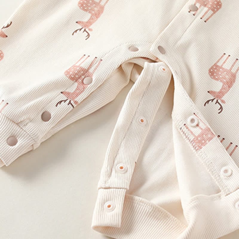 Baby Deer Soft Beige Romper