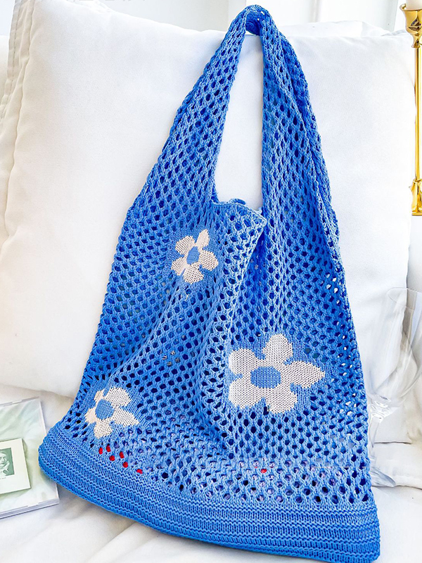 Original Creation Floral Weave Hollow Bags Accessories