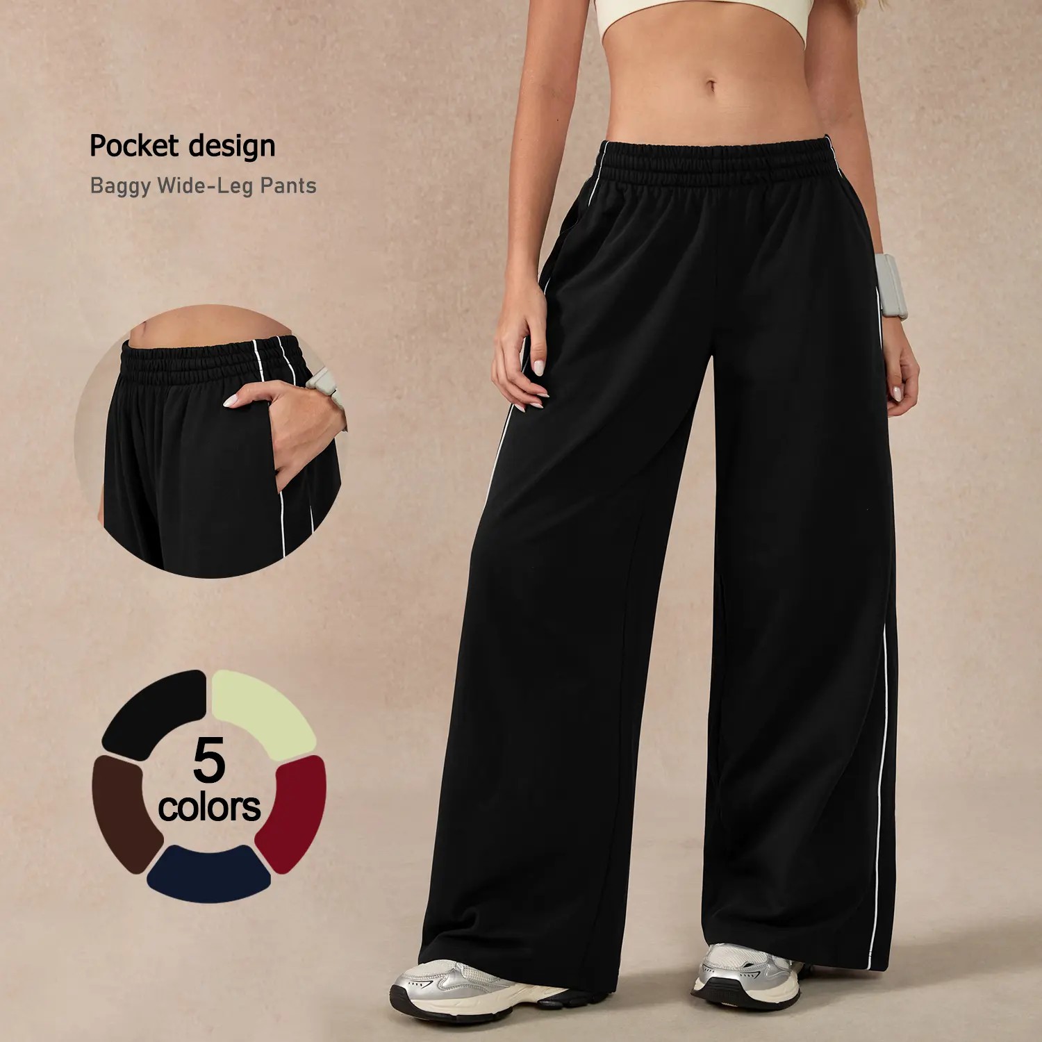 Women's Baggy Wide-Leg Pants