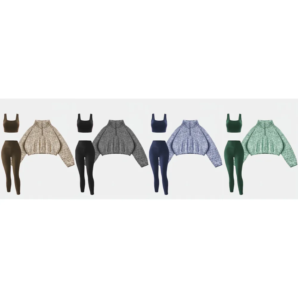 Women's Fleece Lined Sweatshirt Set