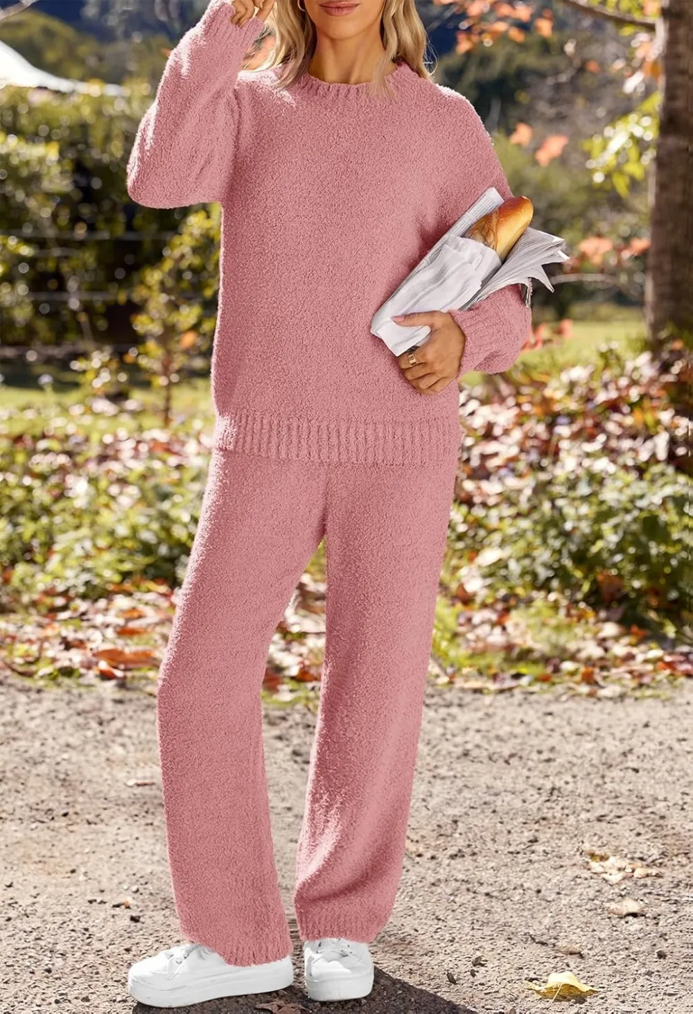 Womens Pajama Sets 2025 Fall Lounge Sweater Set