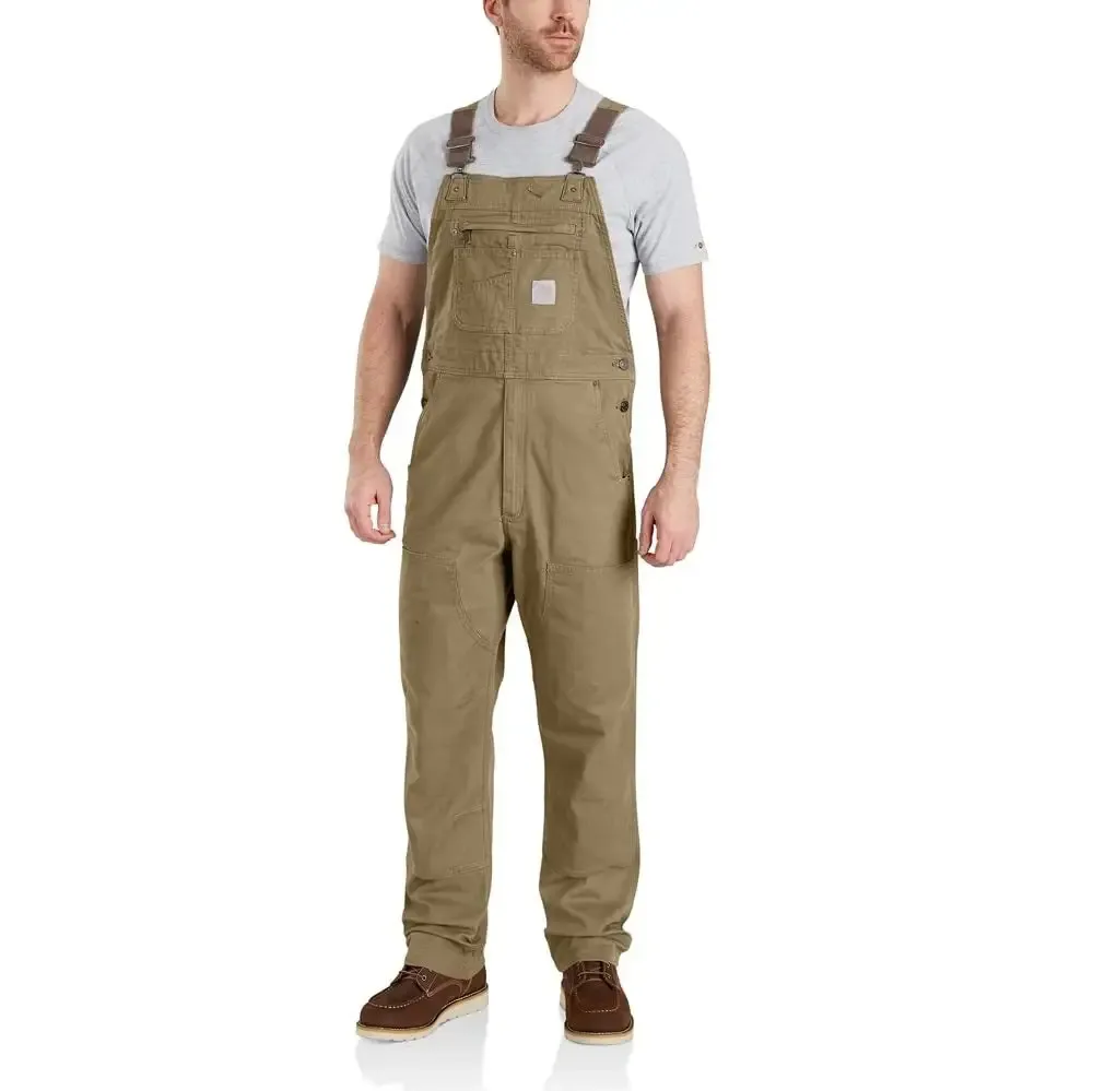 Men's Denim Bib Overalls, Workwear with Adjustable Straps and Convenient Tool Pockets