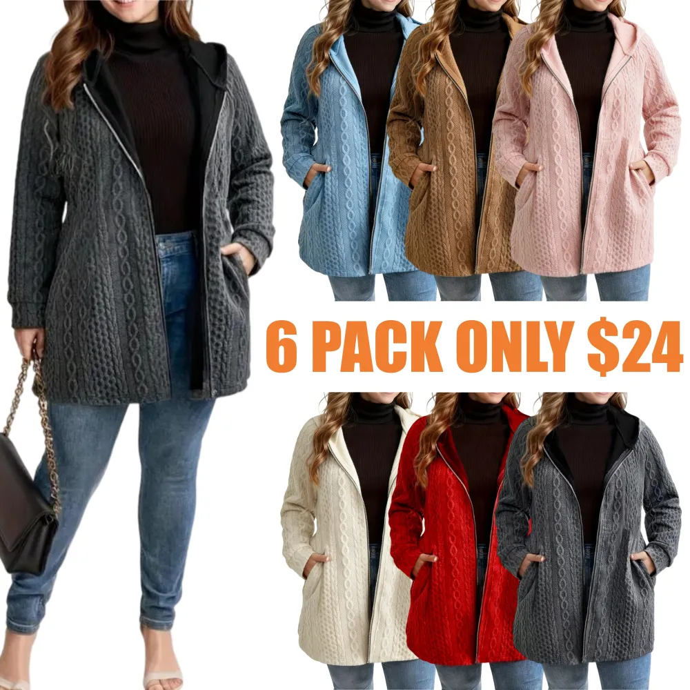 Women's Solid Color Pocket Coat
