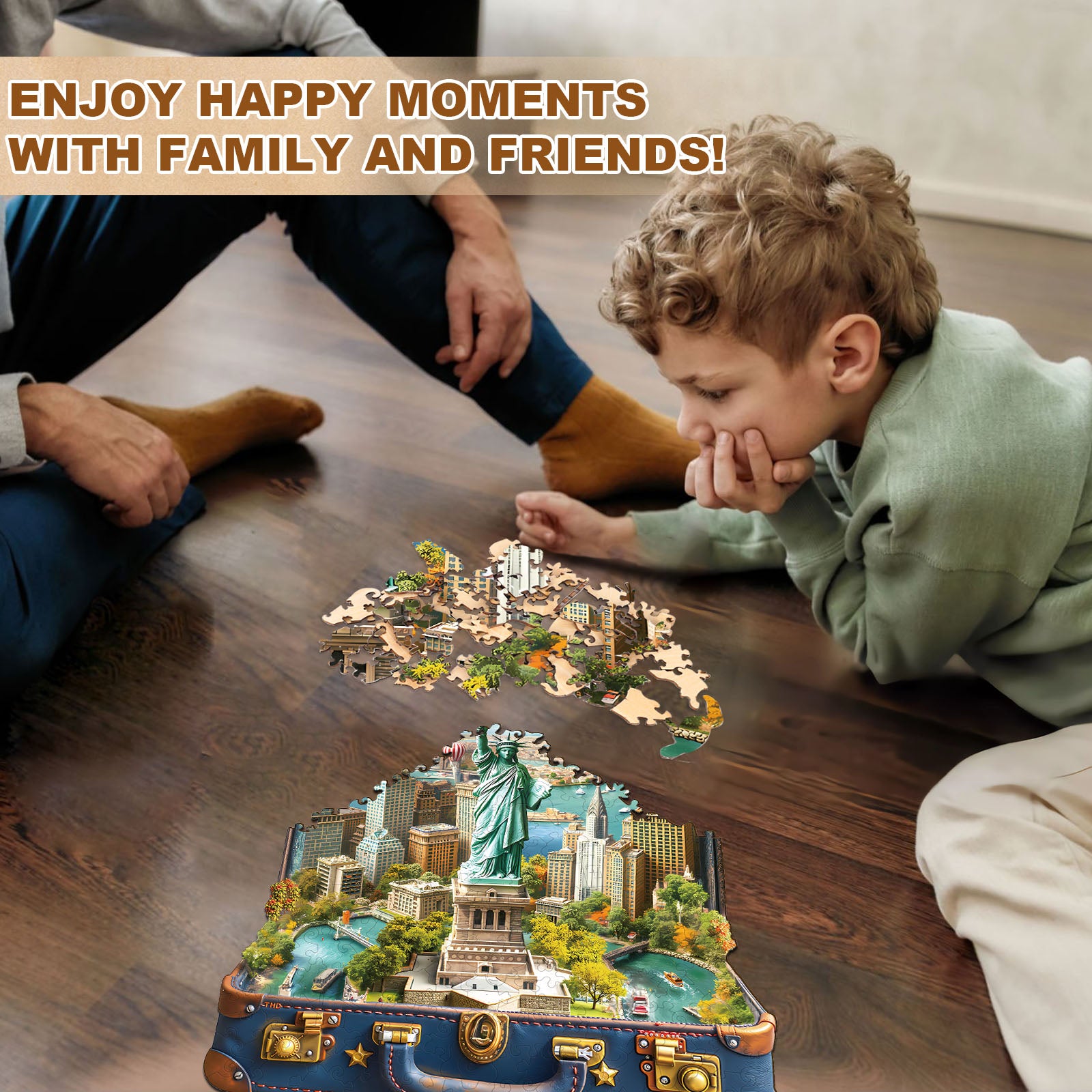 Statue of Liberty Tour Wooden Jigsaw Puzzle