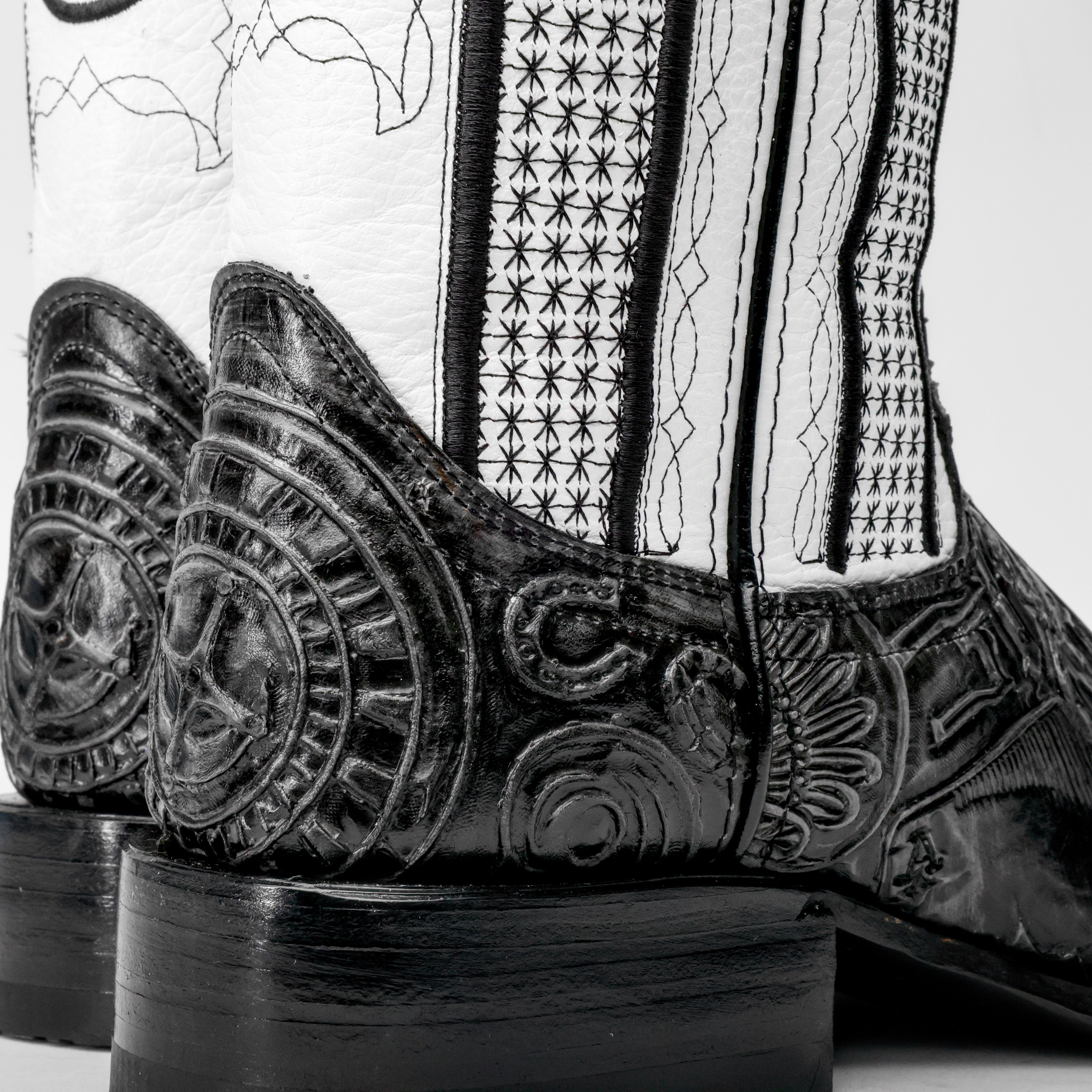 Ace Of Spades Grey/Black - Square Toe