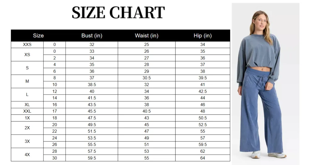 Women's Bubble Hem Long Sleeve Top & Wide Leg Pants Set