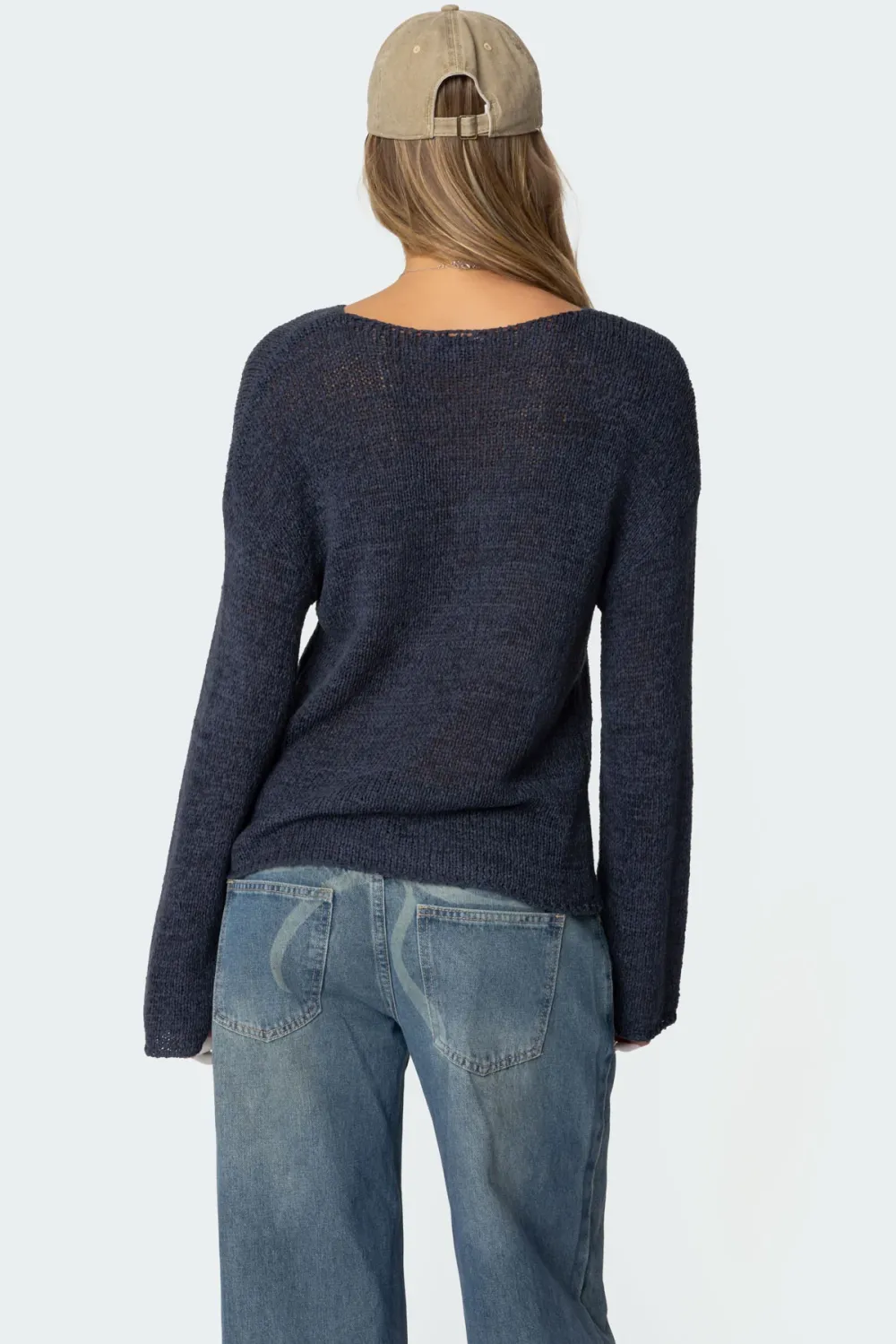 Drop Shoulder Light Knit Sweater  (Just $3 Each!)