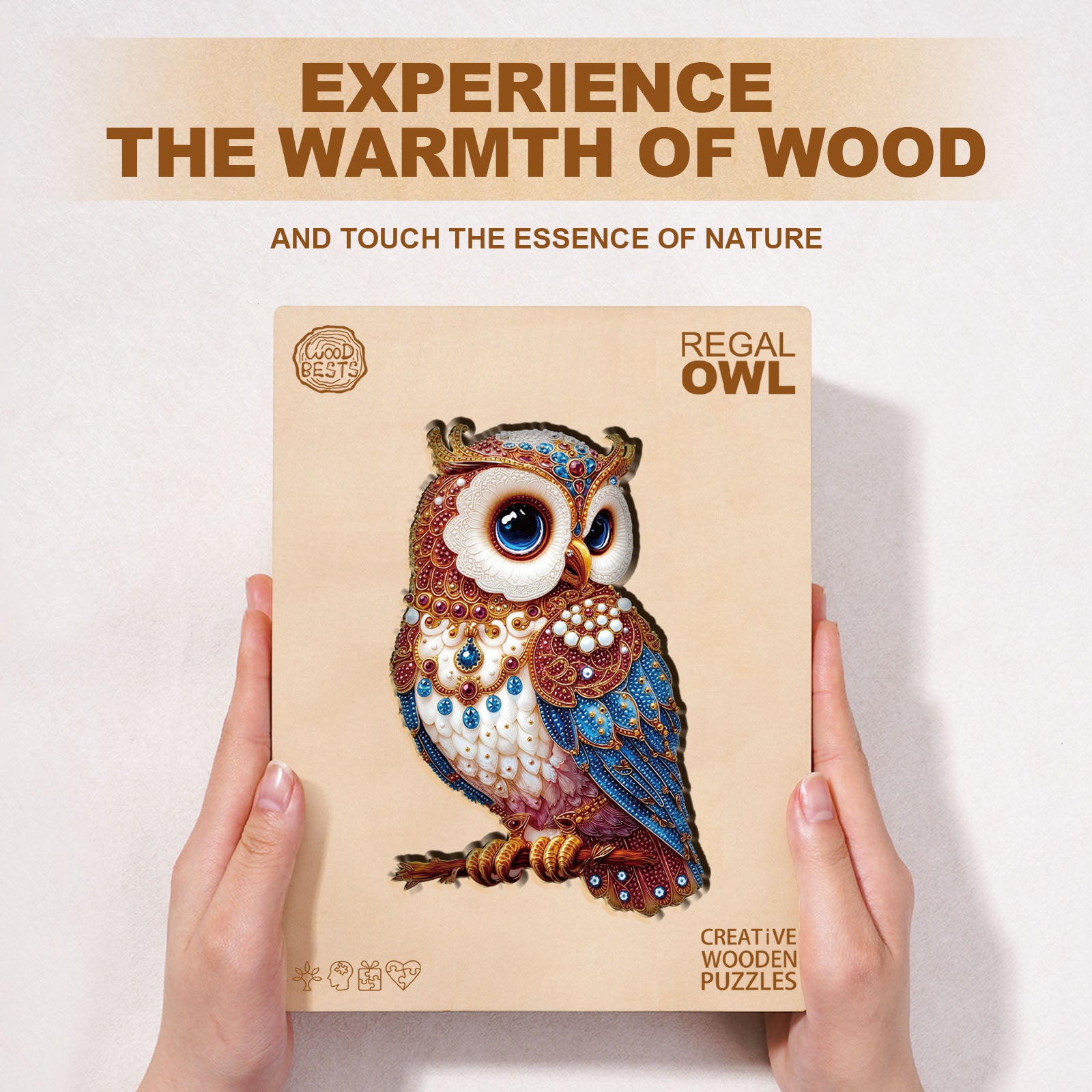 Regal Owl Wooden Jigsaw Puzzle