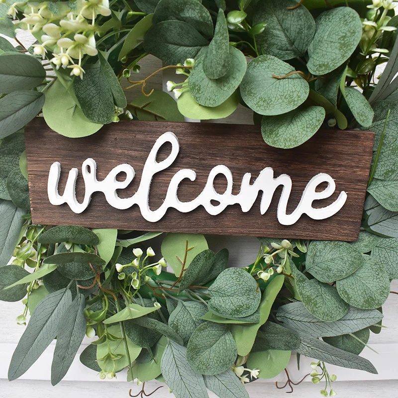 Rabbit Ear Golden Eucalyptus Wreath