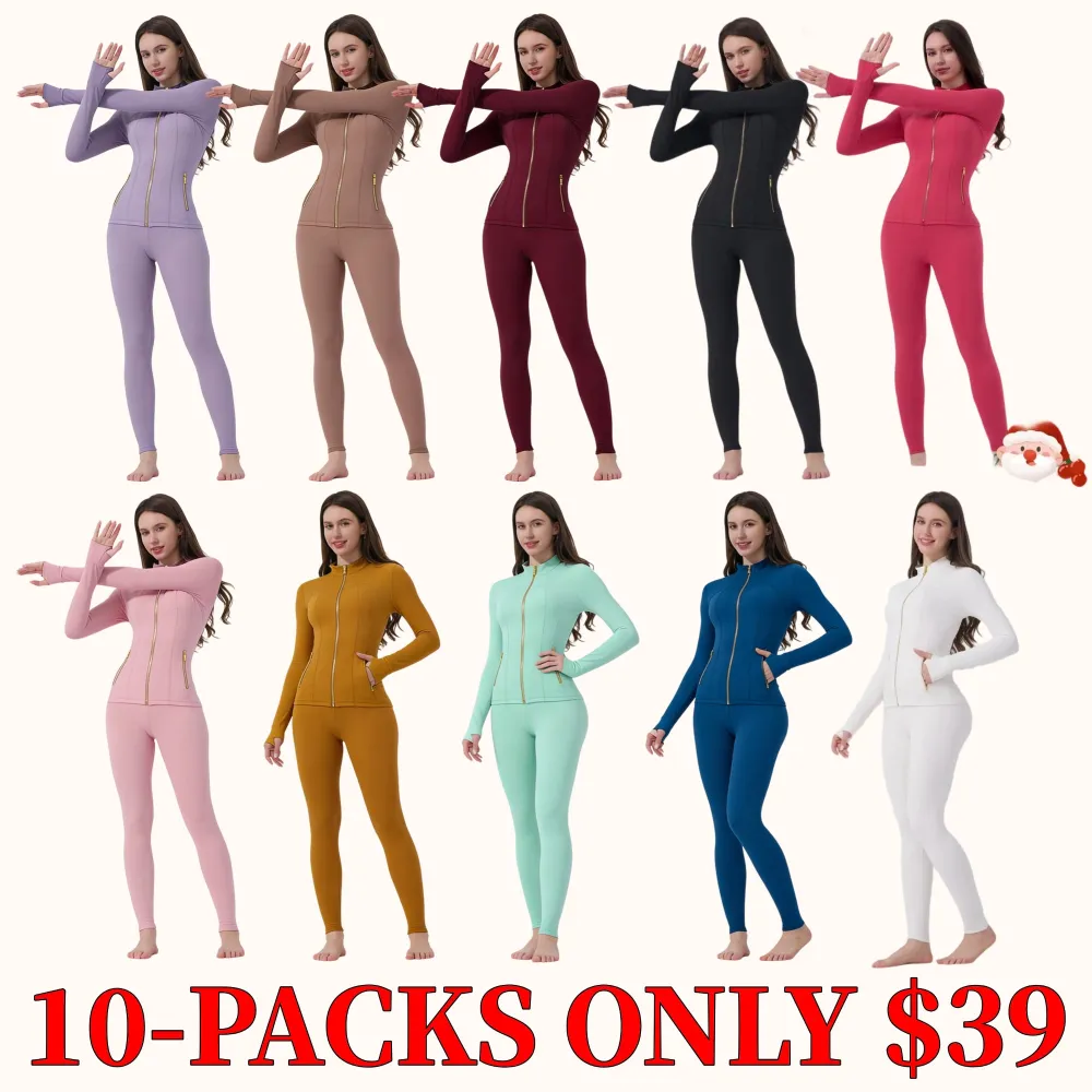 Soft brushed women's sports jacket, 25-inch inseam leggings