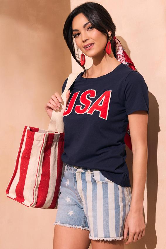 Stars And Stripes Denim Shorts