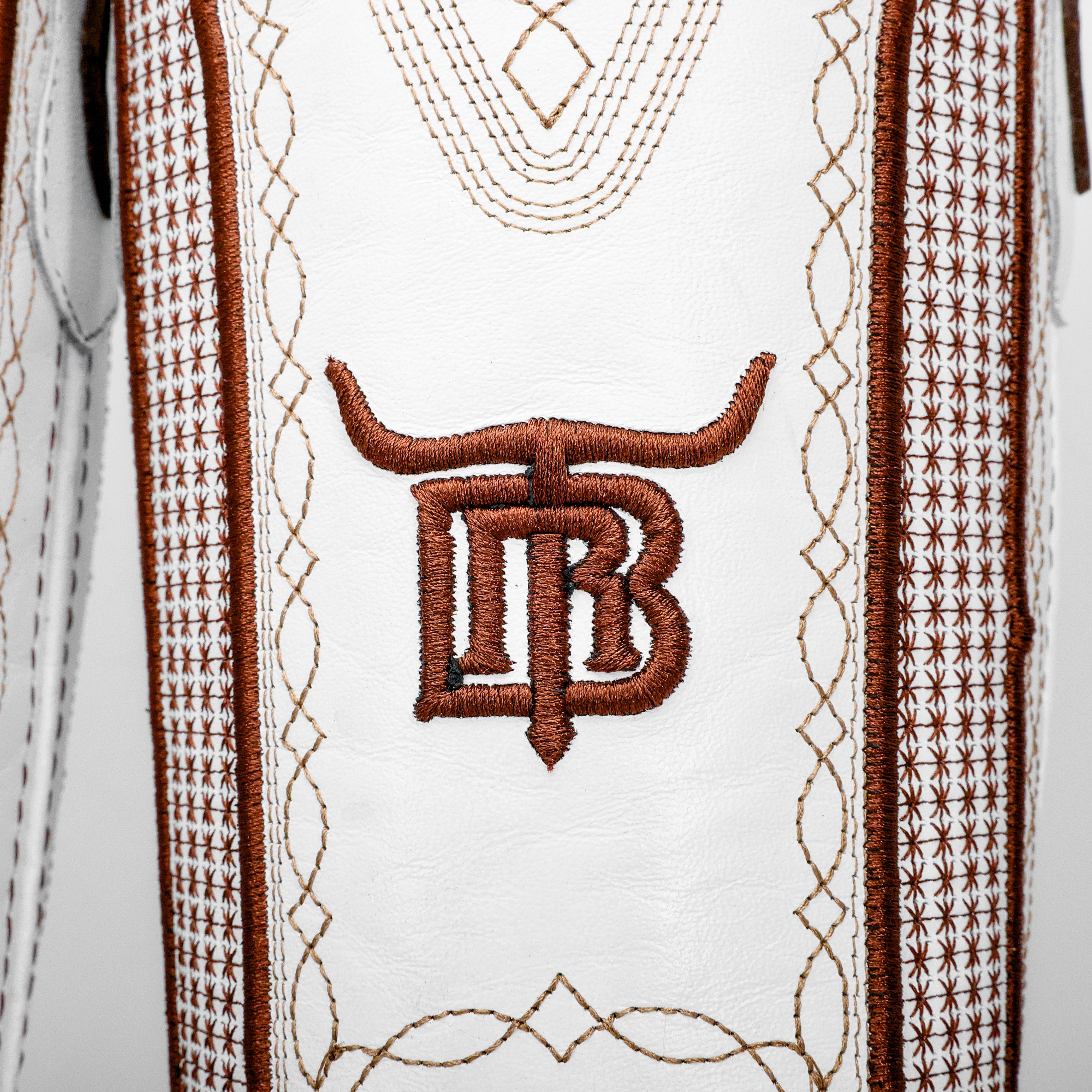 Tan Basketweave Boots -Square Toe