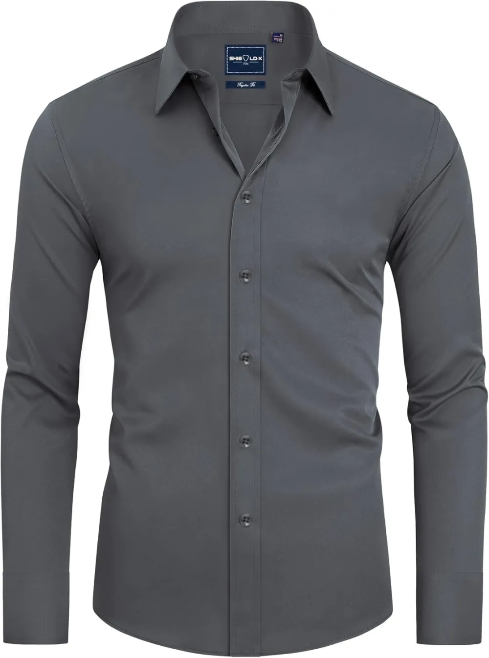 Stain Sheild Dress Shirts for Men Slim Fit Mens Dress Shirts Long Sleeve Button Down Shirt Men Shirts