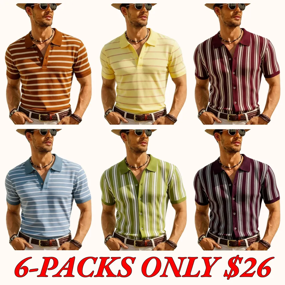 Men's Vintage Button-Up Sweater — Lightweight, Non-Stretch Shirt Style (Spring/Summer)