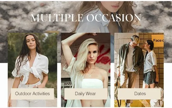 Women's Casual V Neck Button Down Shirts  (Just $3 Each!)