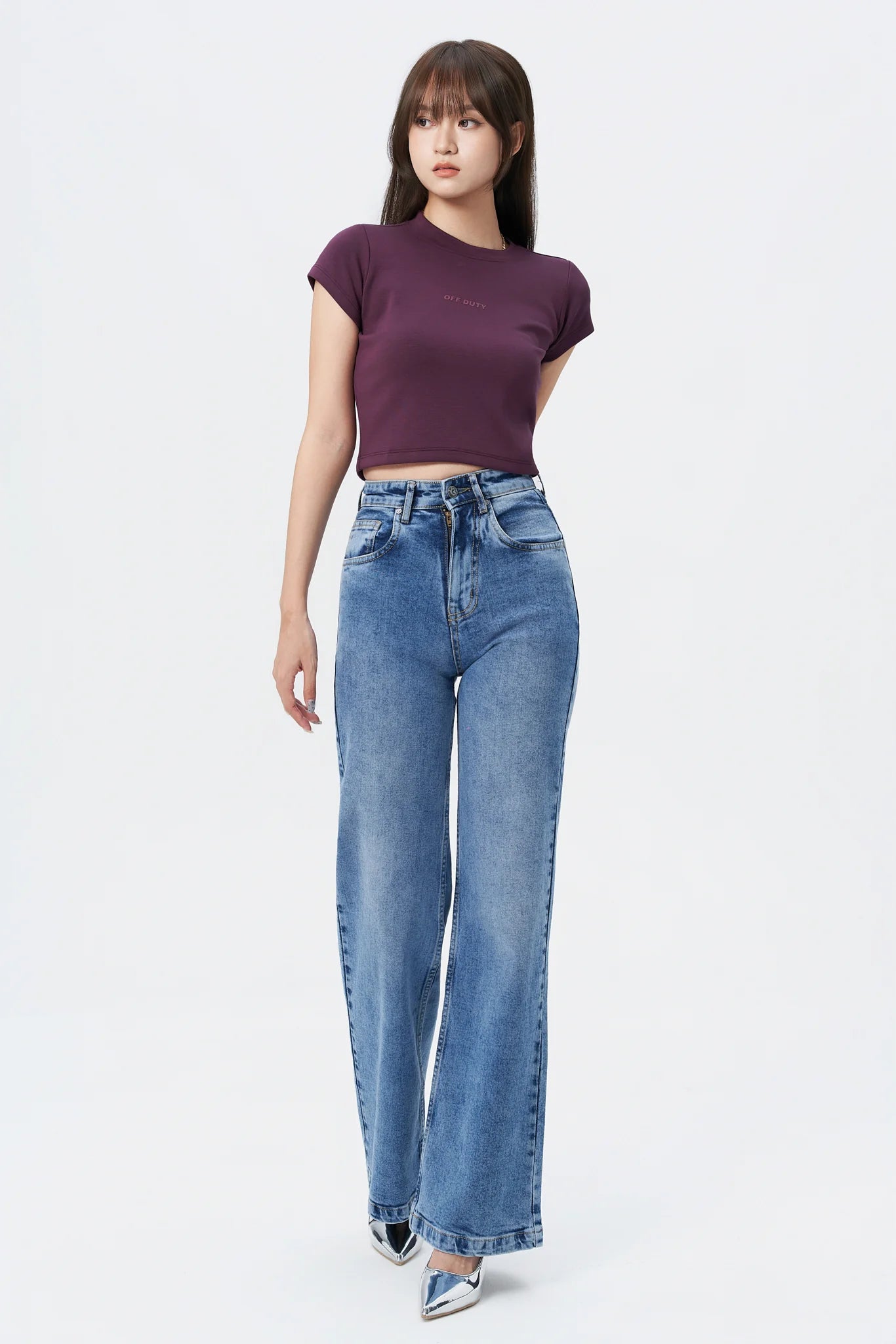 Classic Blue Wide Leg Jeans