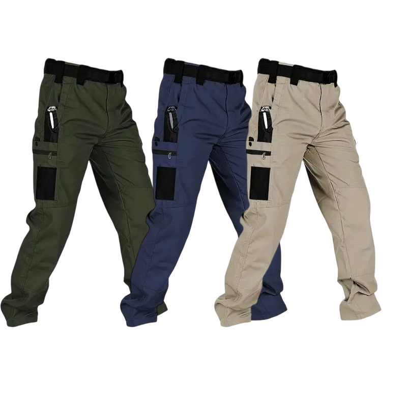 Men's 230g Durable Work Pants Tactical Cargo Pants with Zipper Pockets