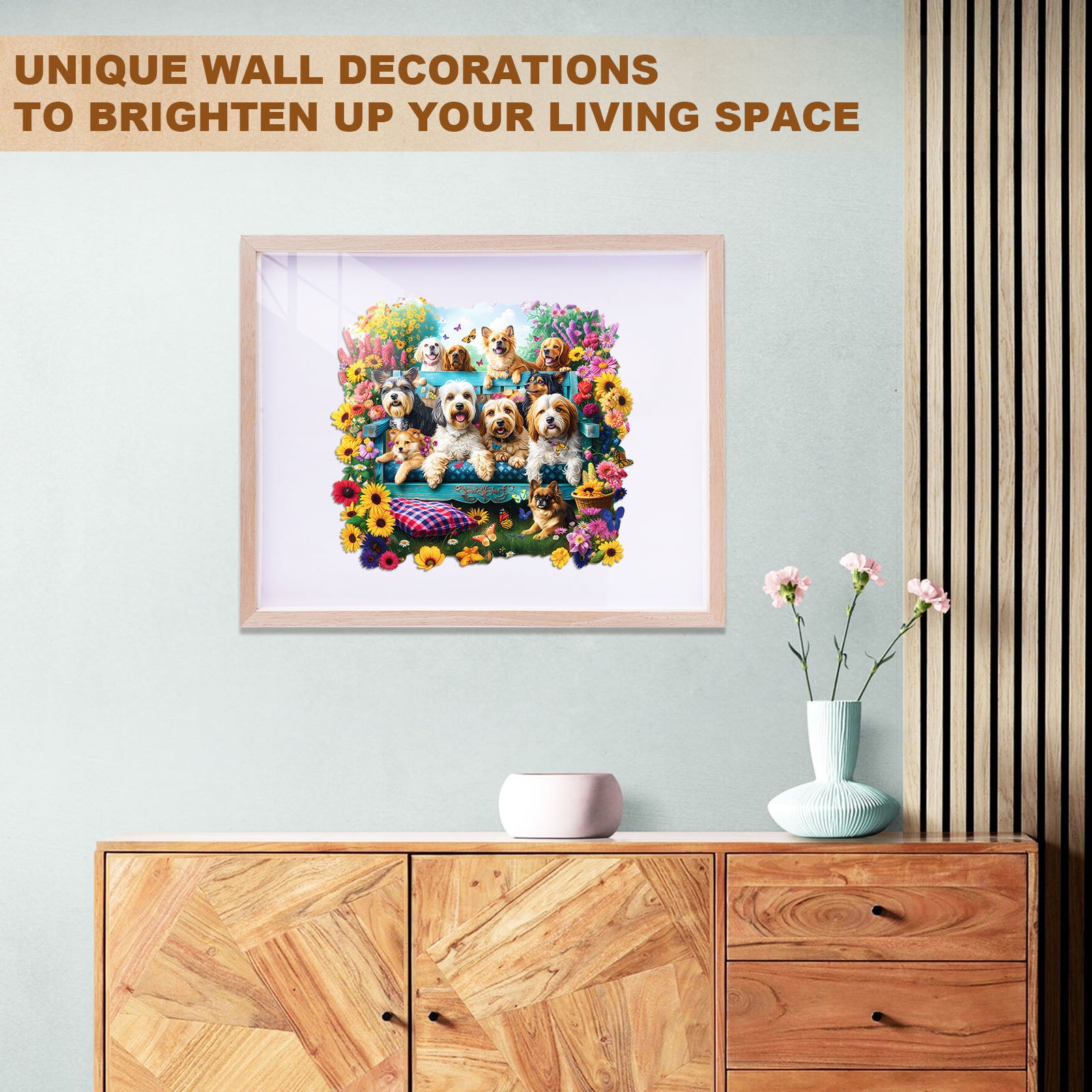 Garden Puppy Wooden Jigsaw Puzzle