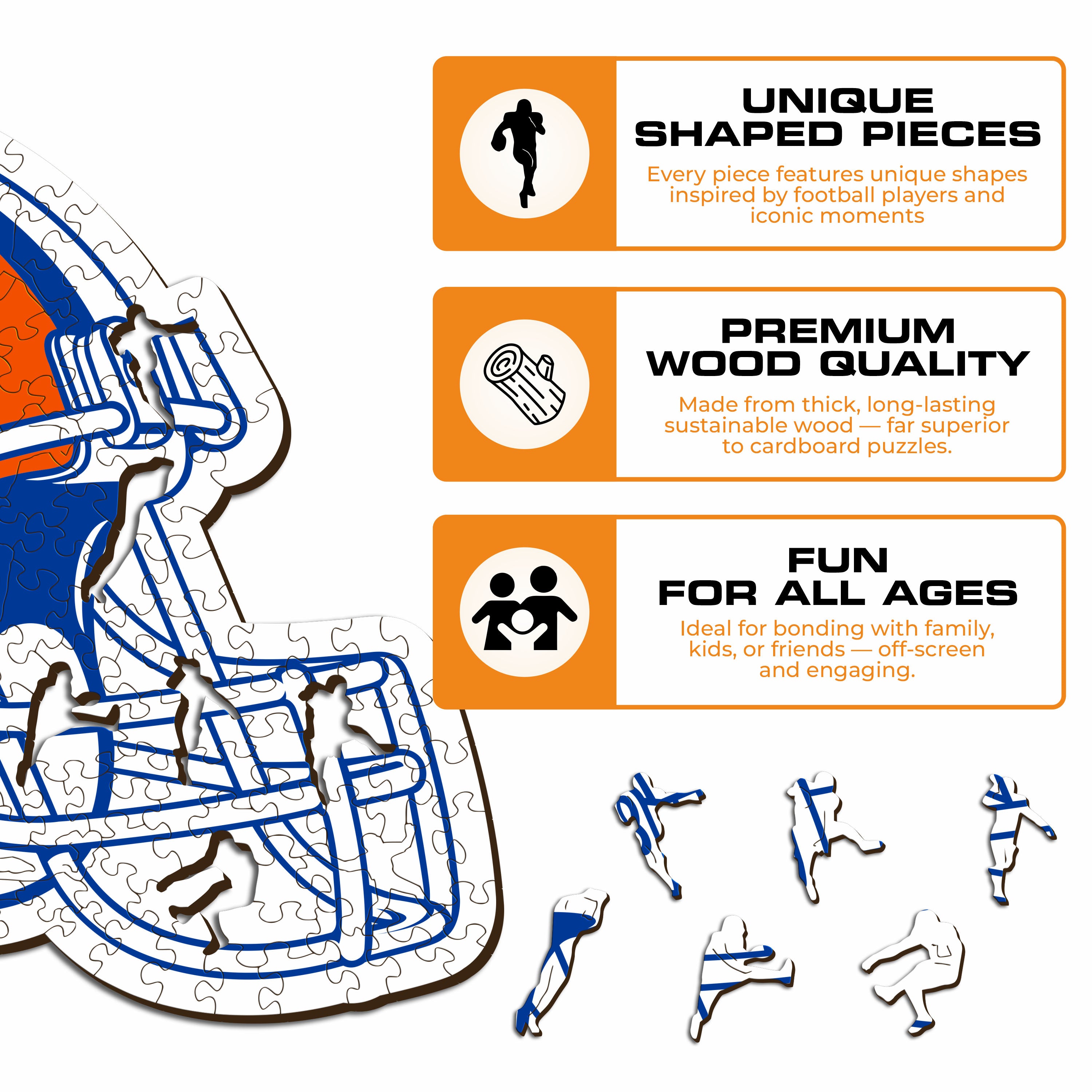 University of Florida Helmet - Wooden Puzzle