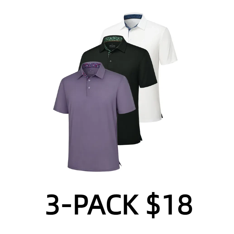 3-Pack Men's Polo Shirts