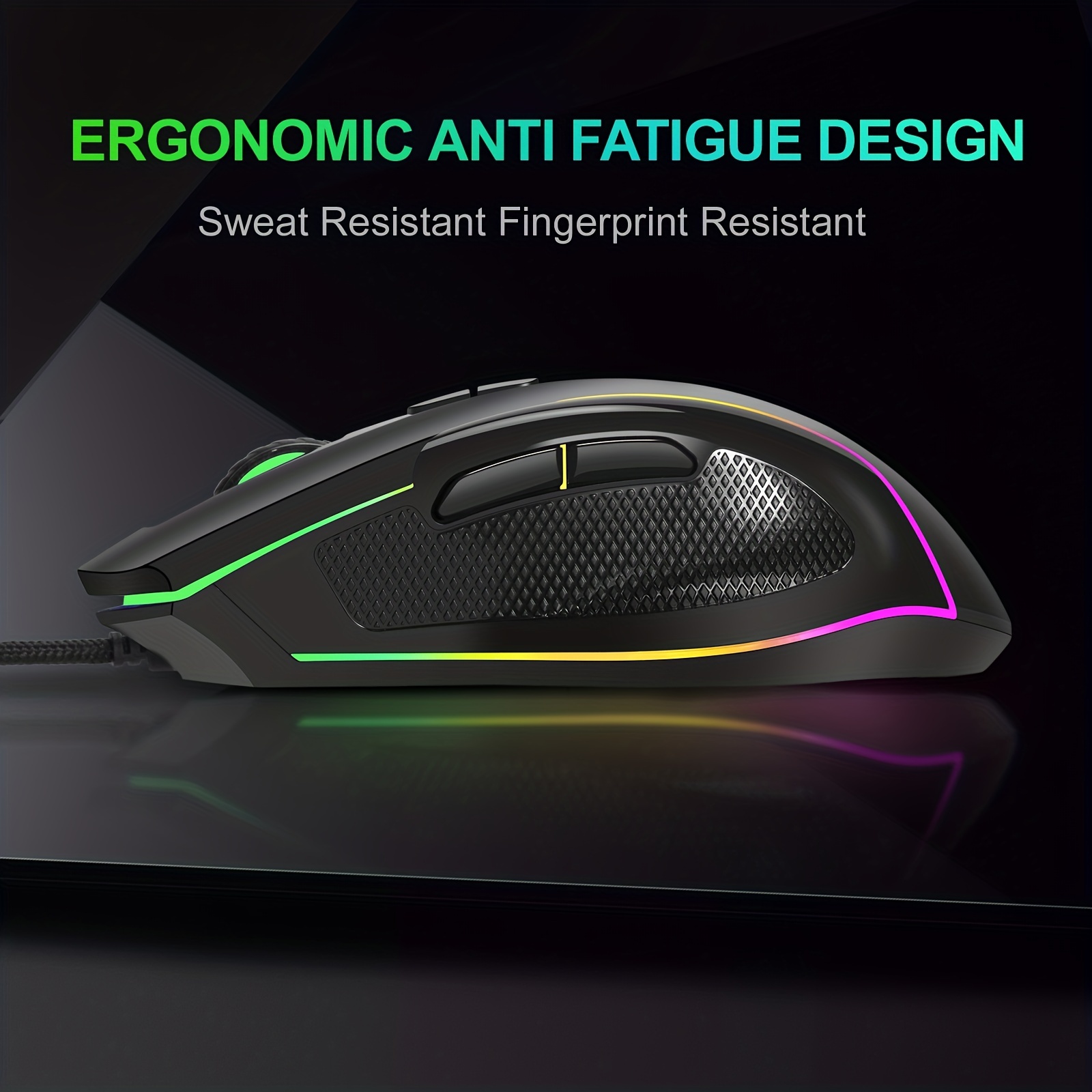 Wired USB Gaming Mouse LED Color Luminescence Gaming Mouse