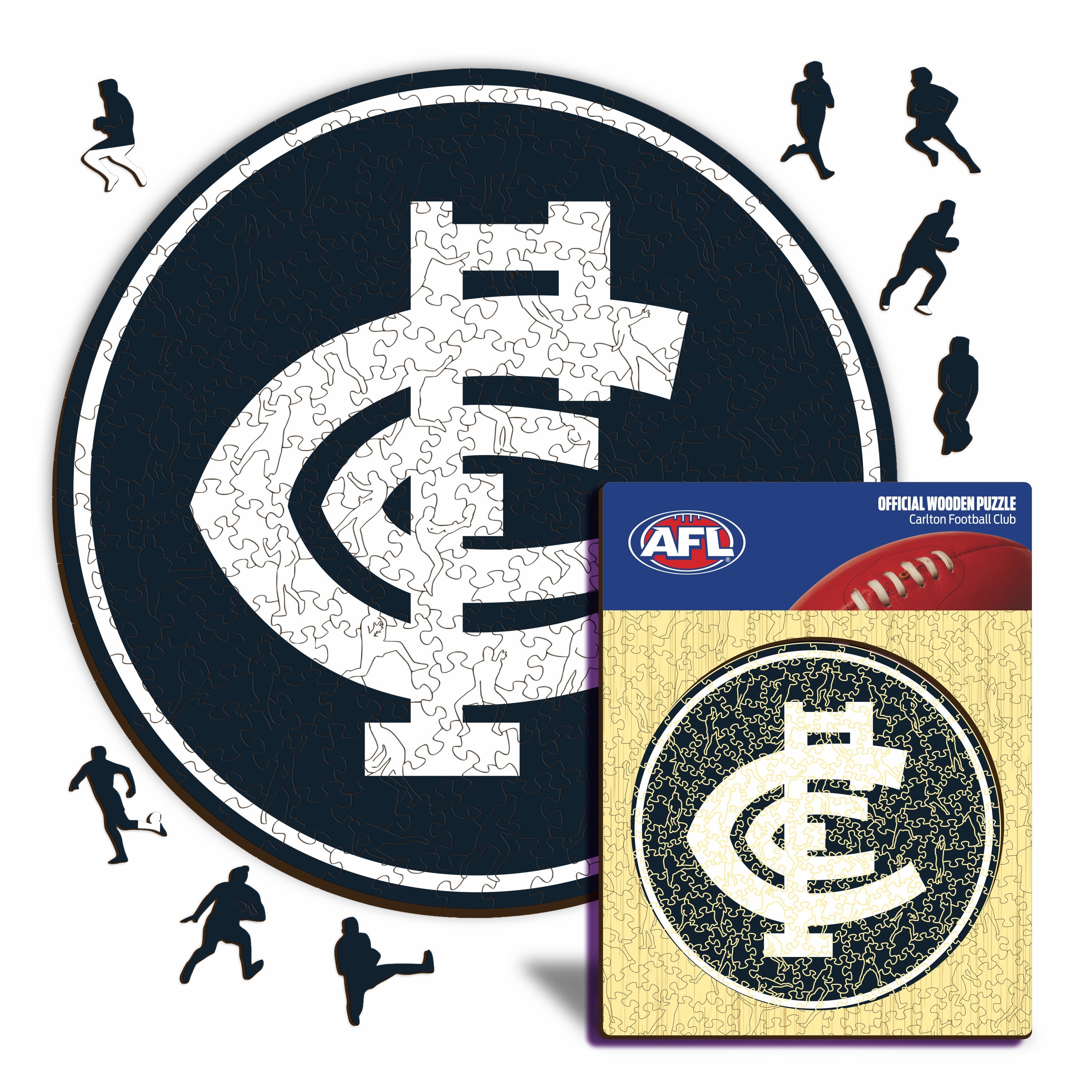 Carlton FC Logo - Wooden Puzzle