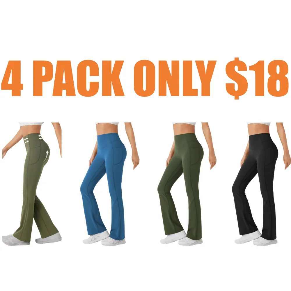 Scrunch Butt High Waist Yoga Bootcut Leggings