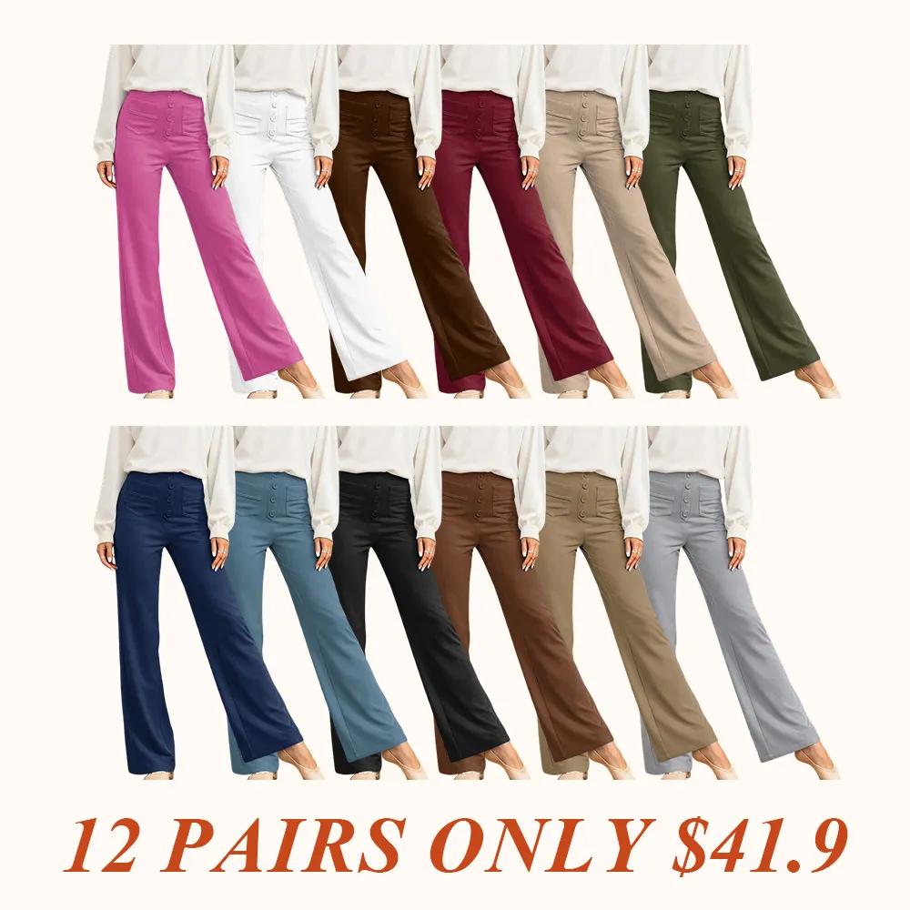 Women's High Waist Casual Pants