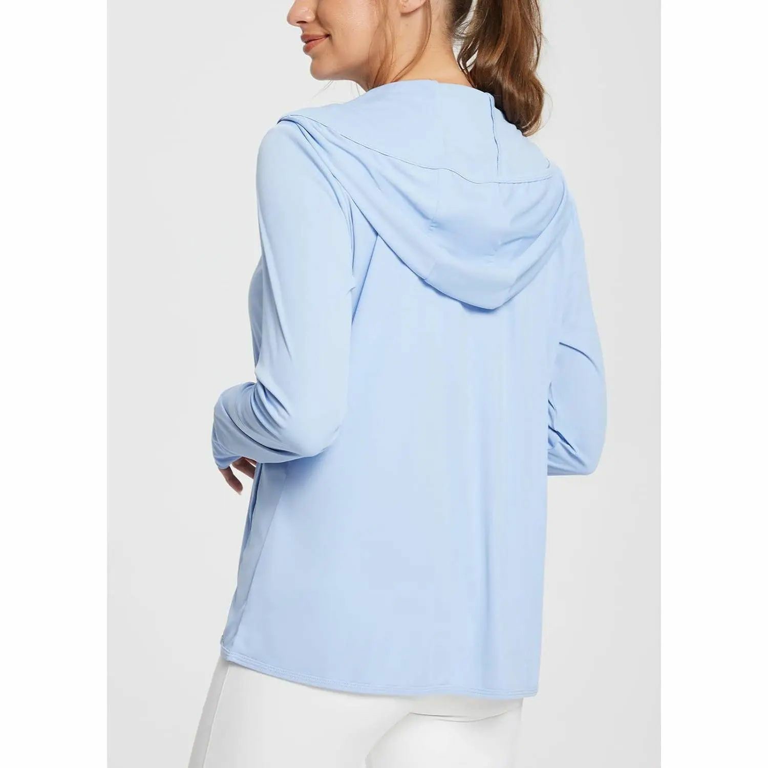 Women's UPF50+ Hoodie Sun Protection Shirts Lightweight Breathable SPF Jacket UV Cooling Long Sleeve Summer Outdoor Hiking Gardening Fishing