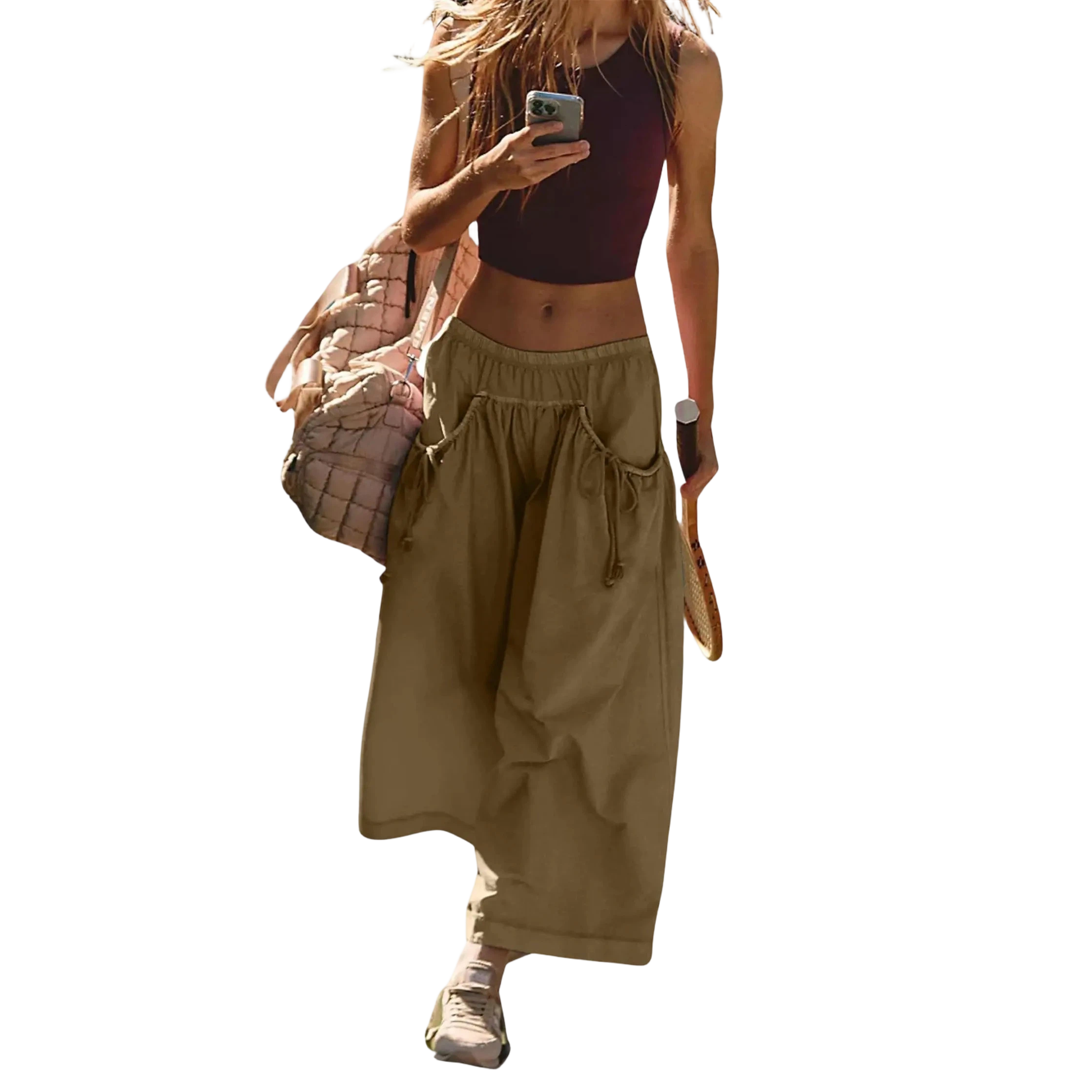 ✨ Women’s Wide-Leg Parachute Track Pants