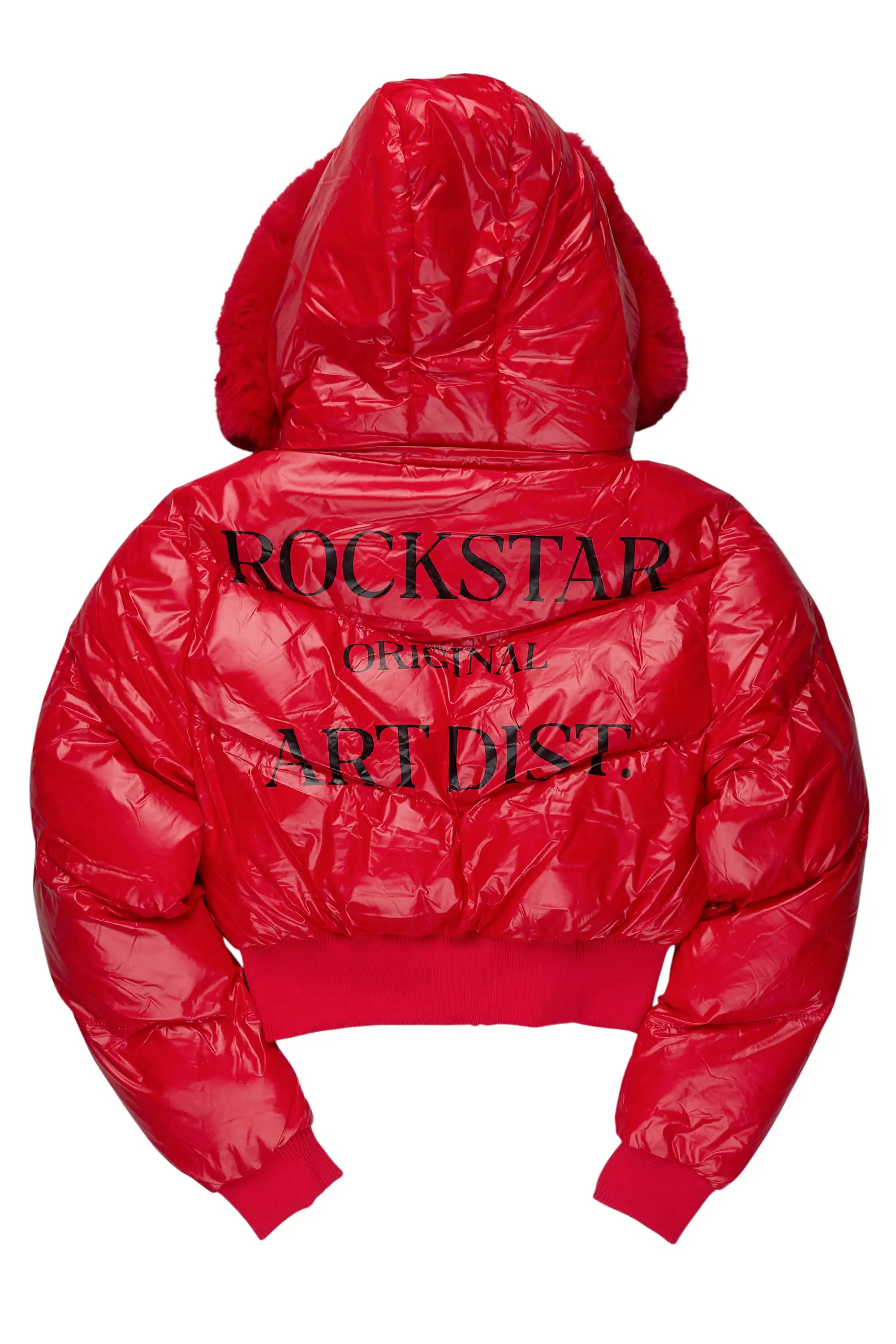 Destina Red Puffer Jacket