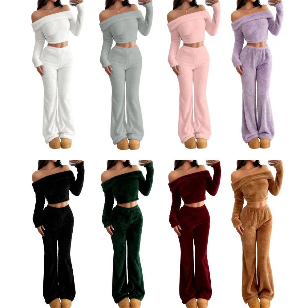 🔥Autumn and winter women's soft plush suit