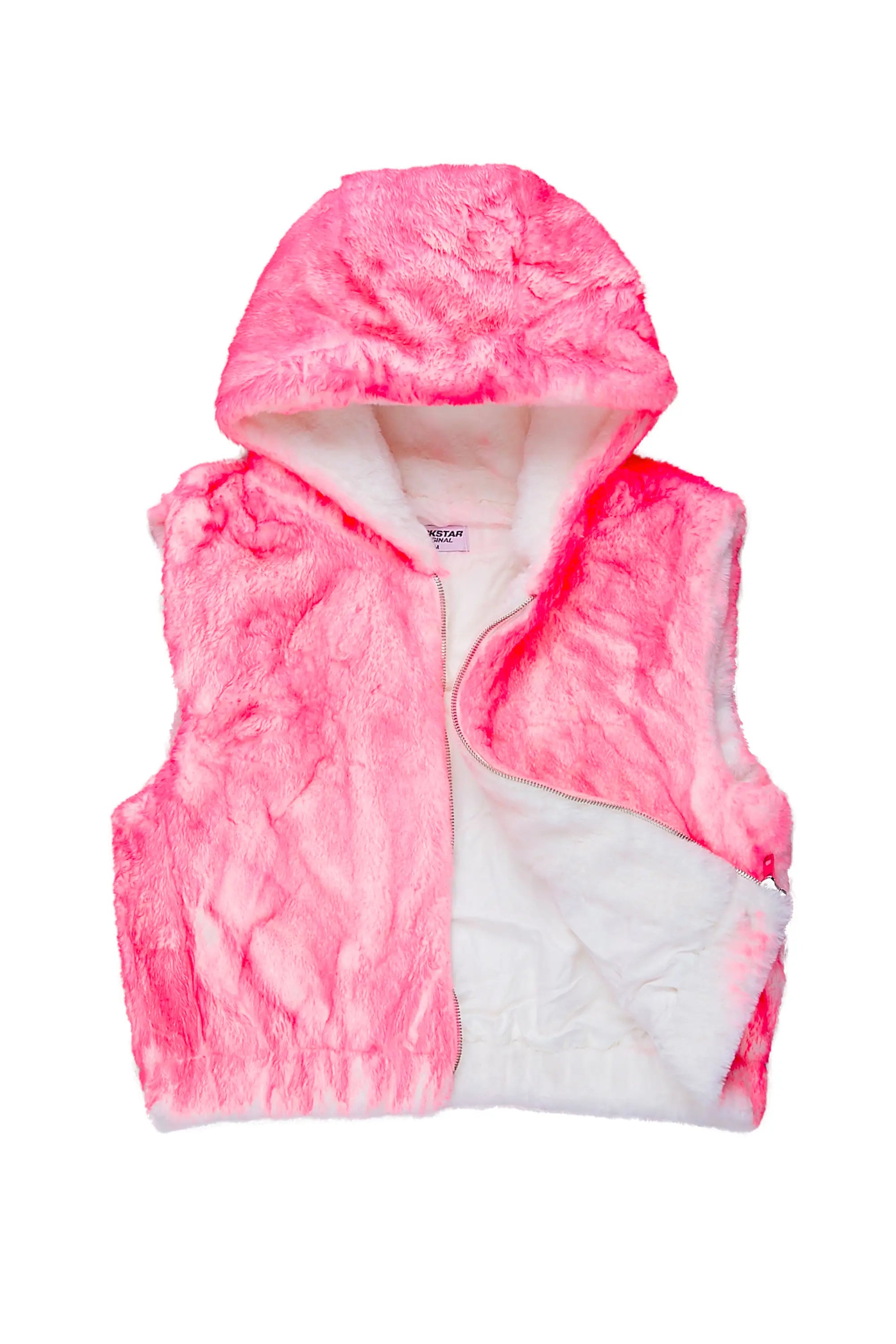 Christal Pink Fur Vest
