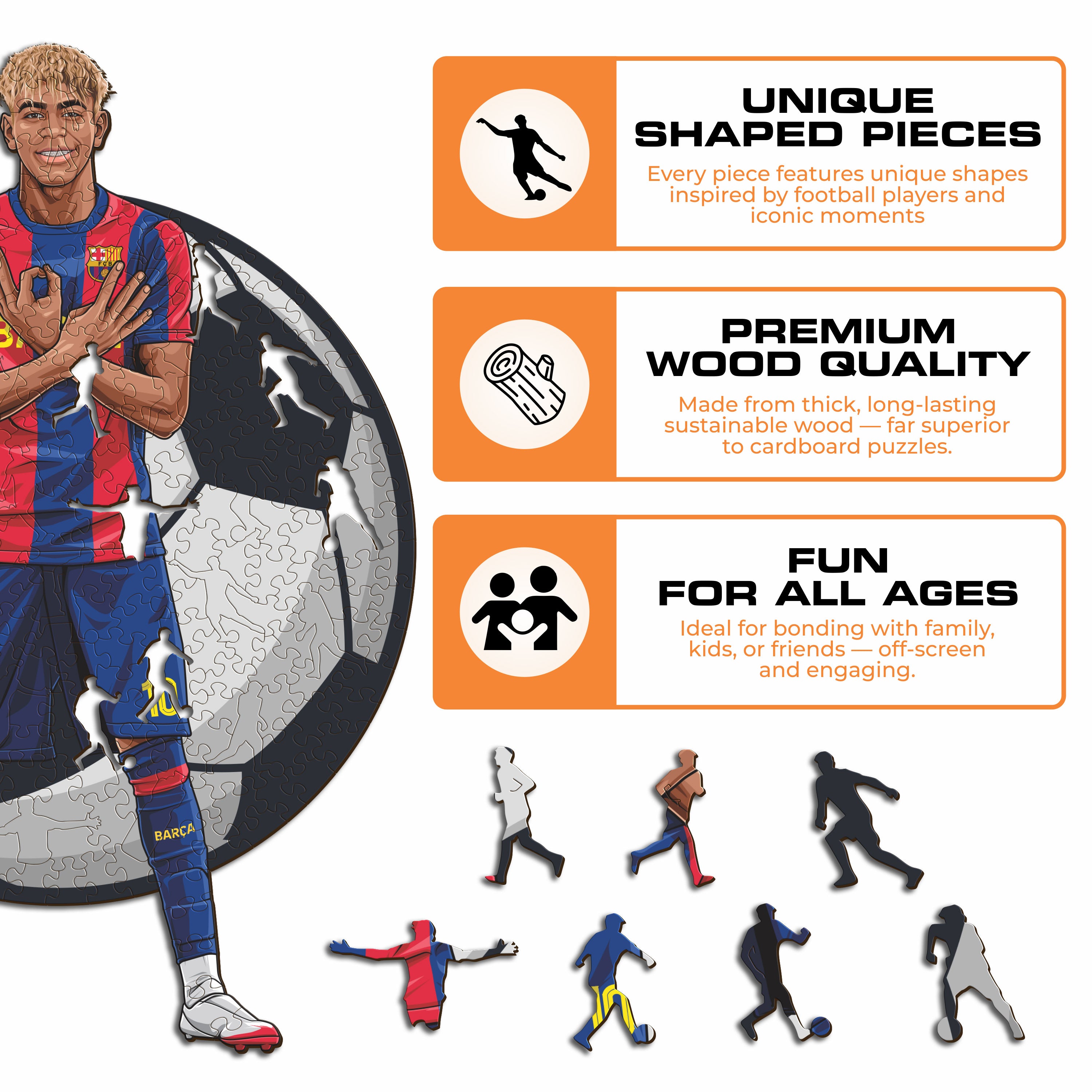 Lamine Yamal - Wooden Puzzle