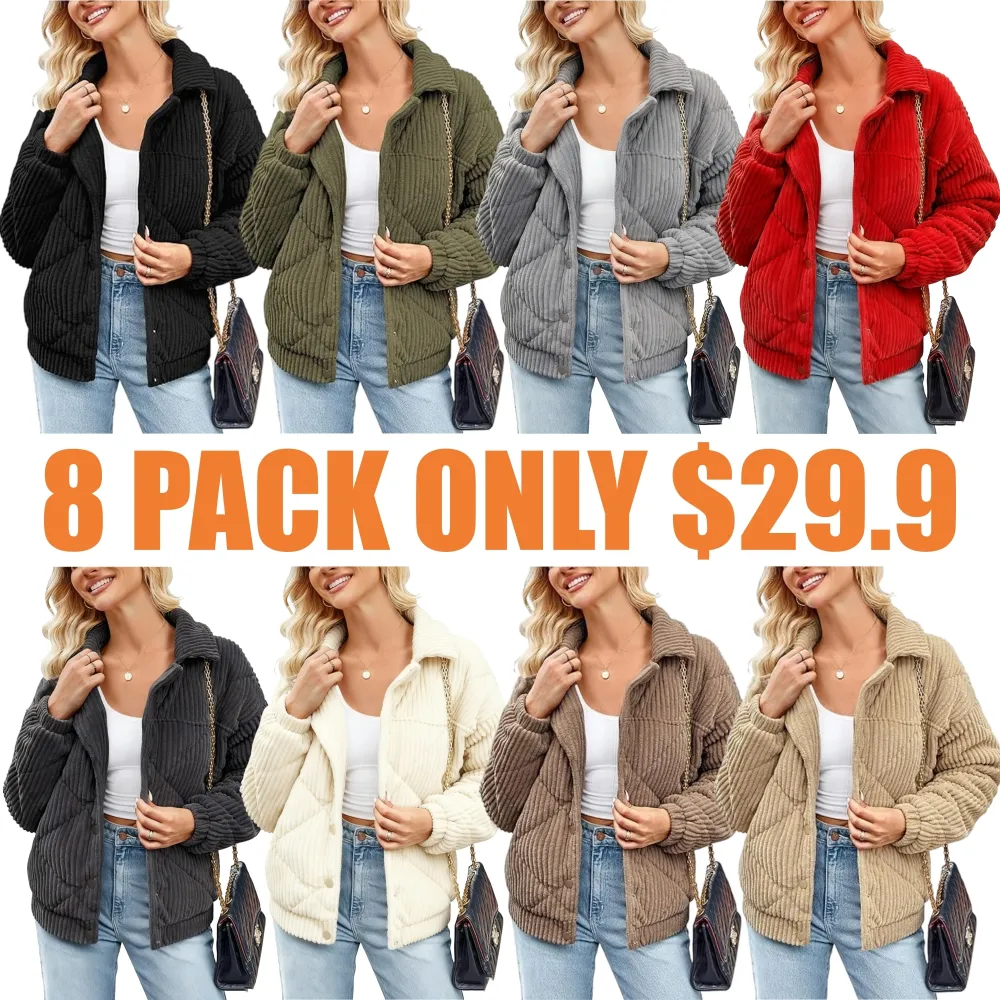 Women's Bomber Jacket With Zip Up Long Sleeve Coat
