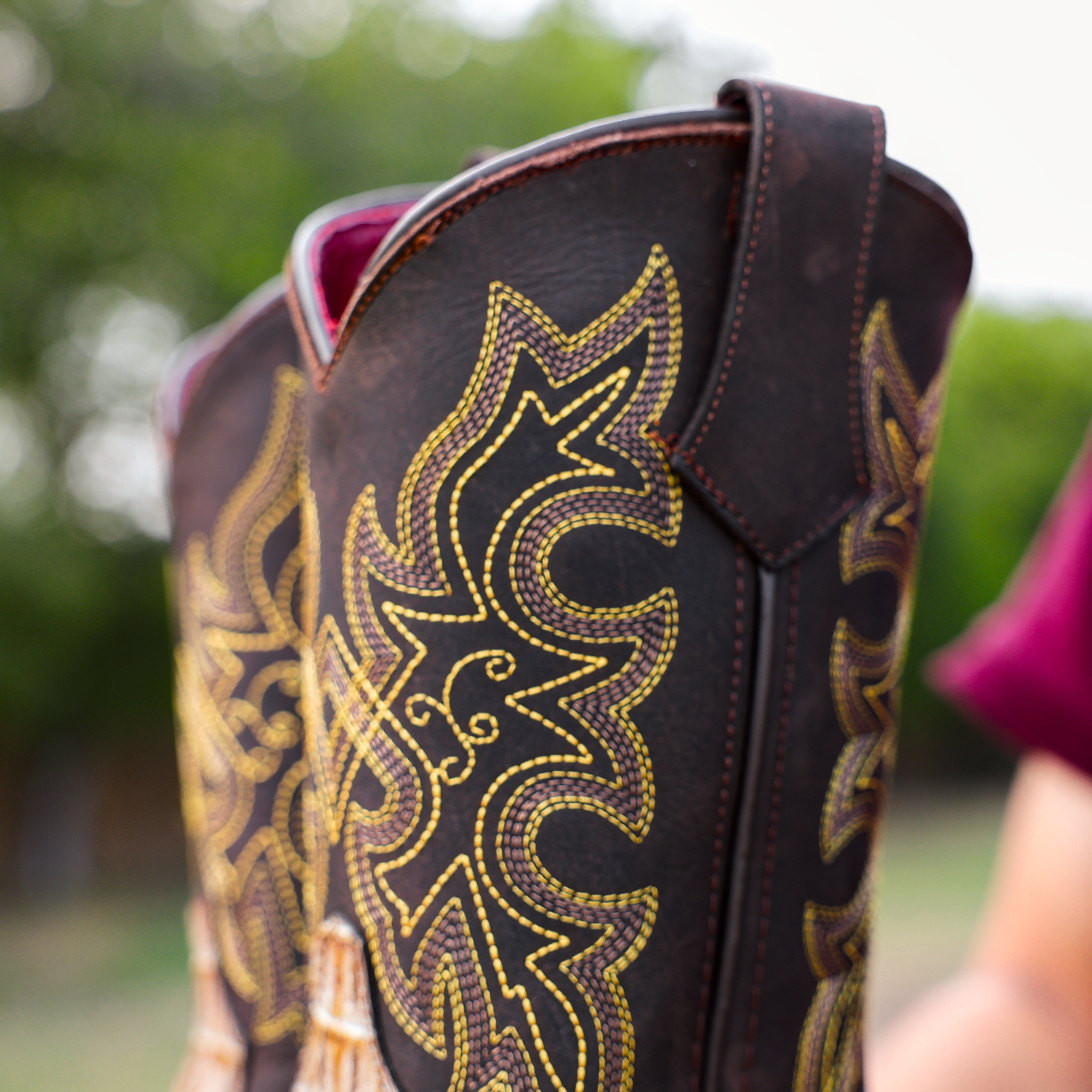 Bone Caiman Neck Leather Boots With 3D Lightweight Sole - Composite Toe