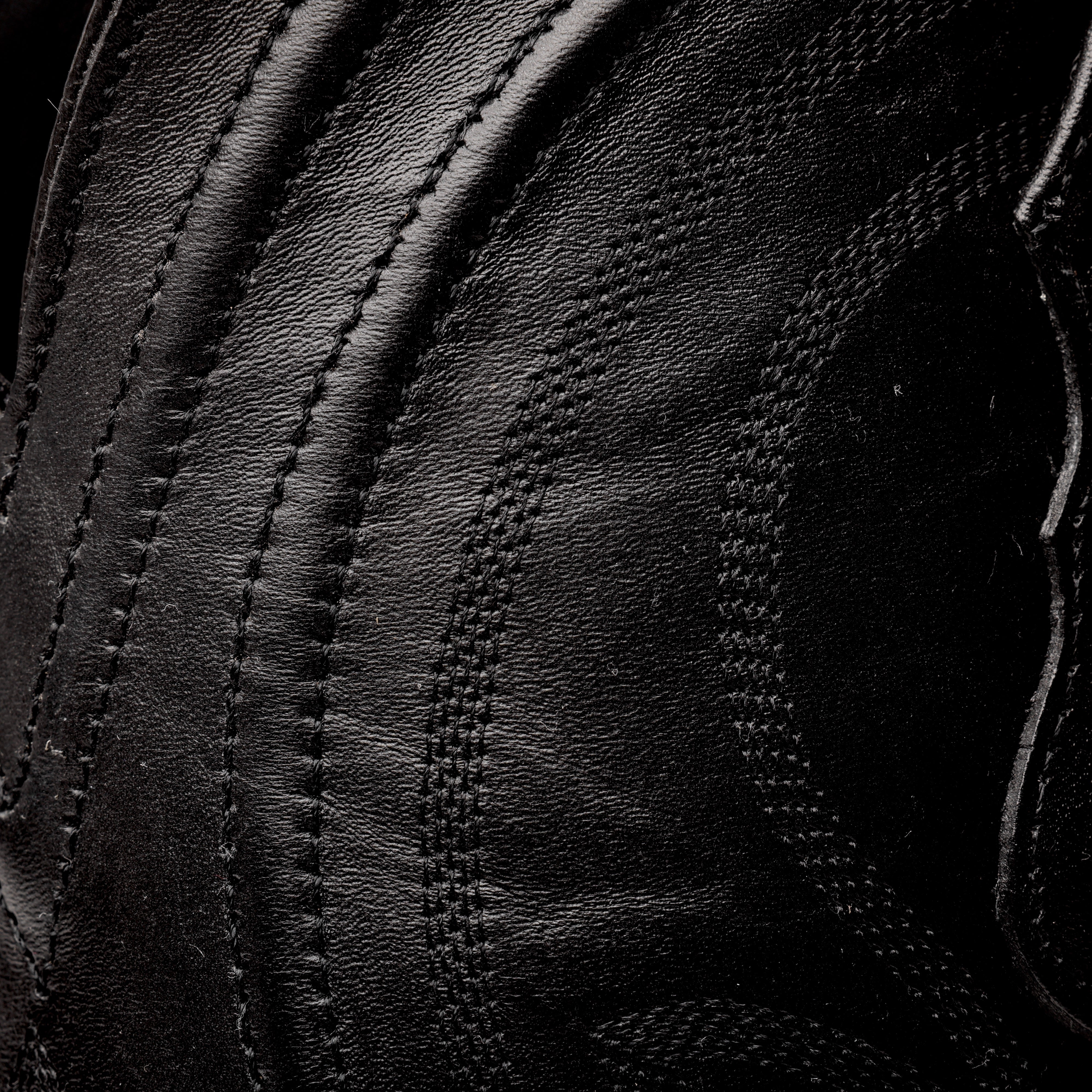 Total Black Basketweave Boots - Square Toe