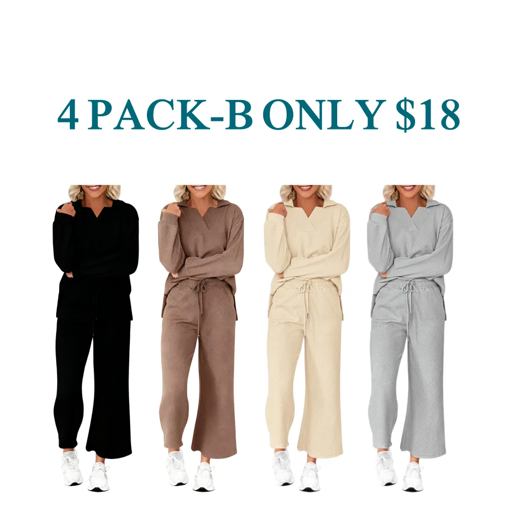 Women's two-piece set with collar